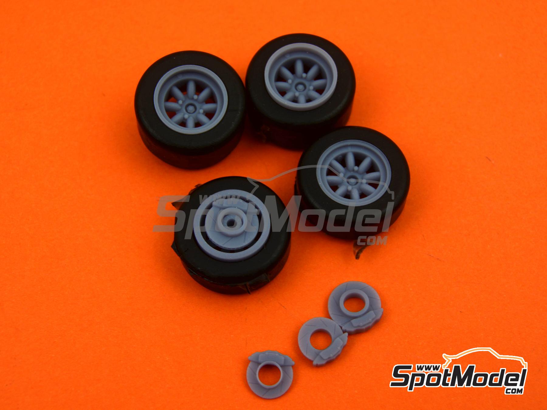 Image 4: Minilite 13" for Ford Escort Mk II RS1800 | Rims and tyres set in 1/24 scale manufactured by Reji Model (ref.&nbsp;REJI-SP947, also SP947)
