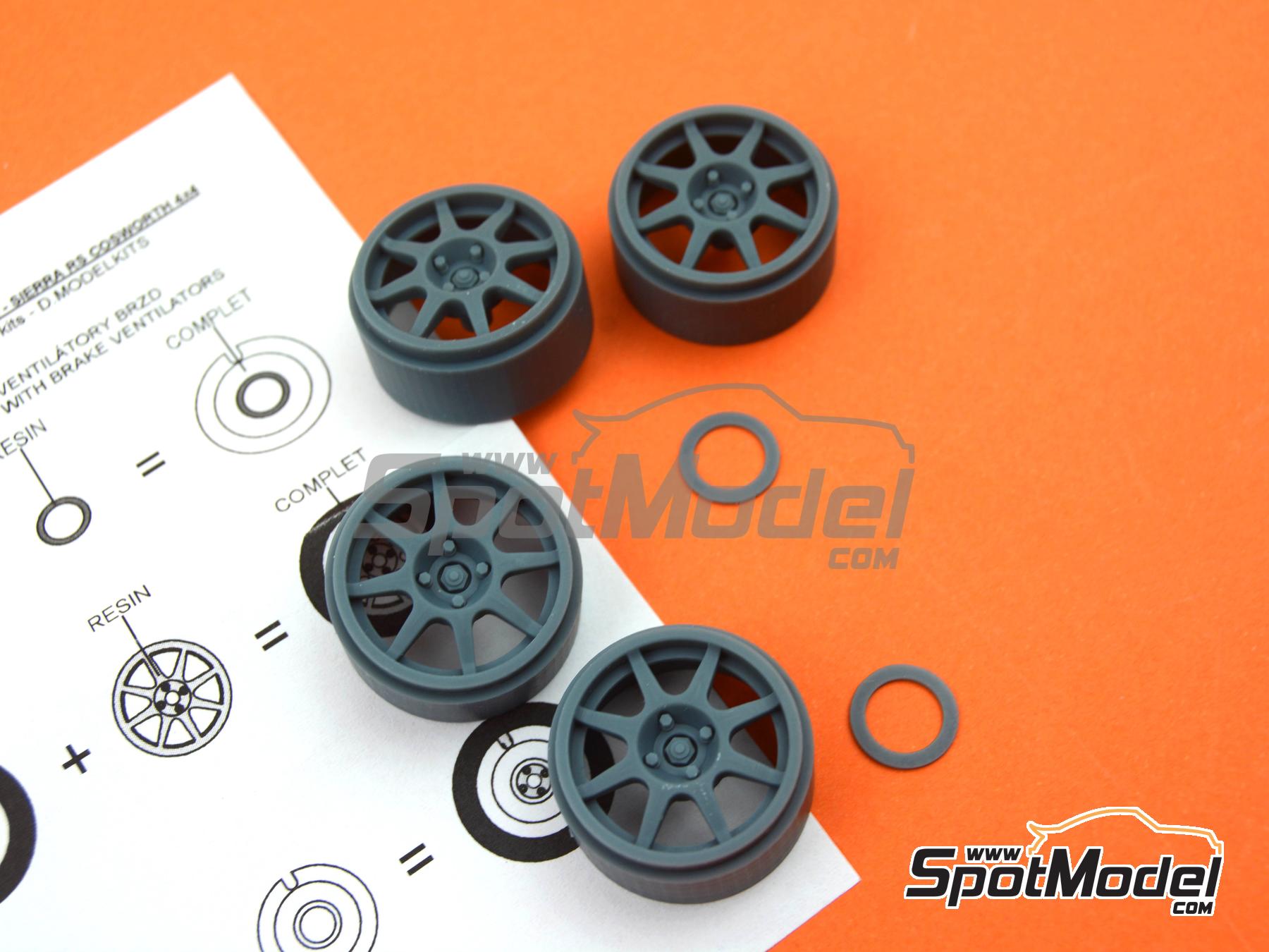 Image 6: Compomotive para Ford Sierra Cosworth 4x4 Grupo A | Llantas en escala&nbsp;1/24 fabricado por Reji Model (ref.&nbsp;REJI-SP949, tambien SP949)