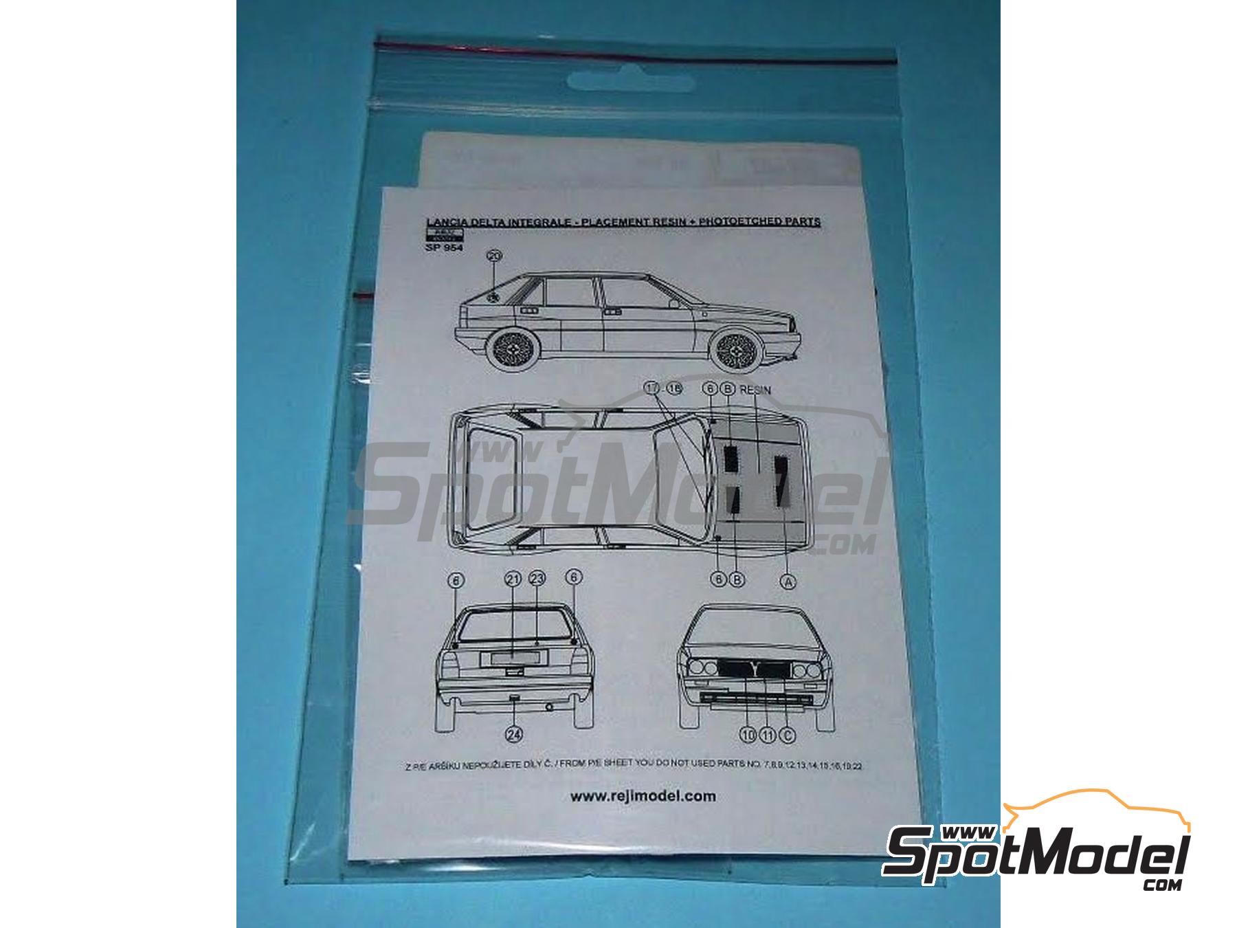 Image 3: Lancia Delta HF Integrale | Transkit in 1/24 scale manufactured by Reji Model (ref.&nbsp;REJI-SP954, also SP954)