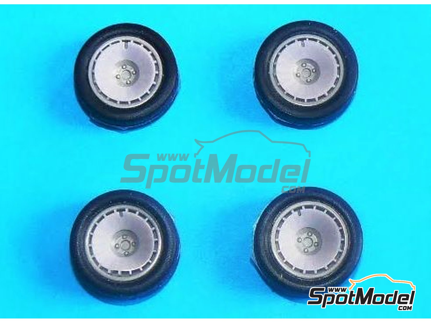 Image 2: Dymag 16 inches with venturis and slicks | Tarmac conversion set in 1/24 scale manufactured by Reji Model (ref.&nbsp;REJI-SP960, also SP960)