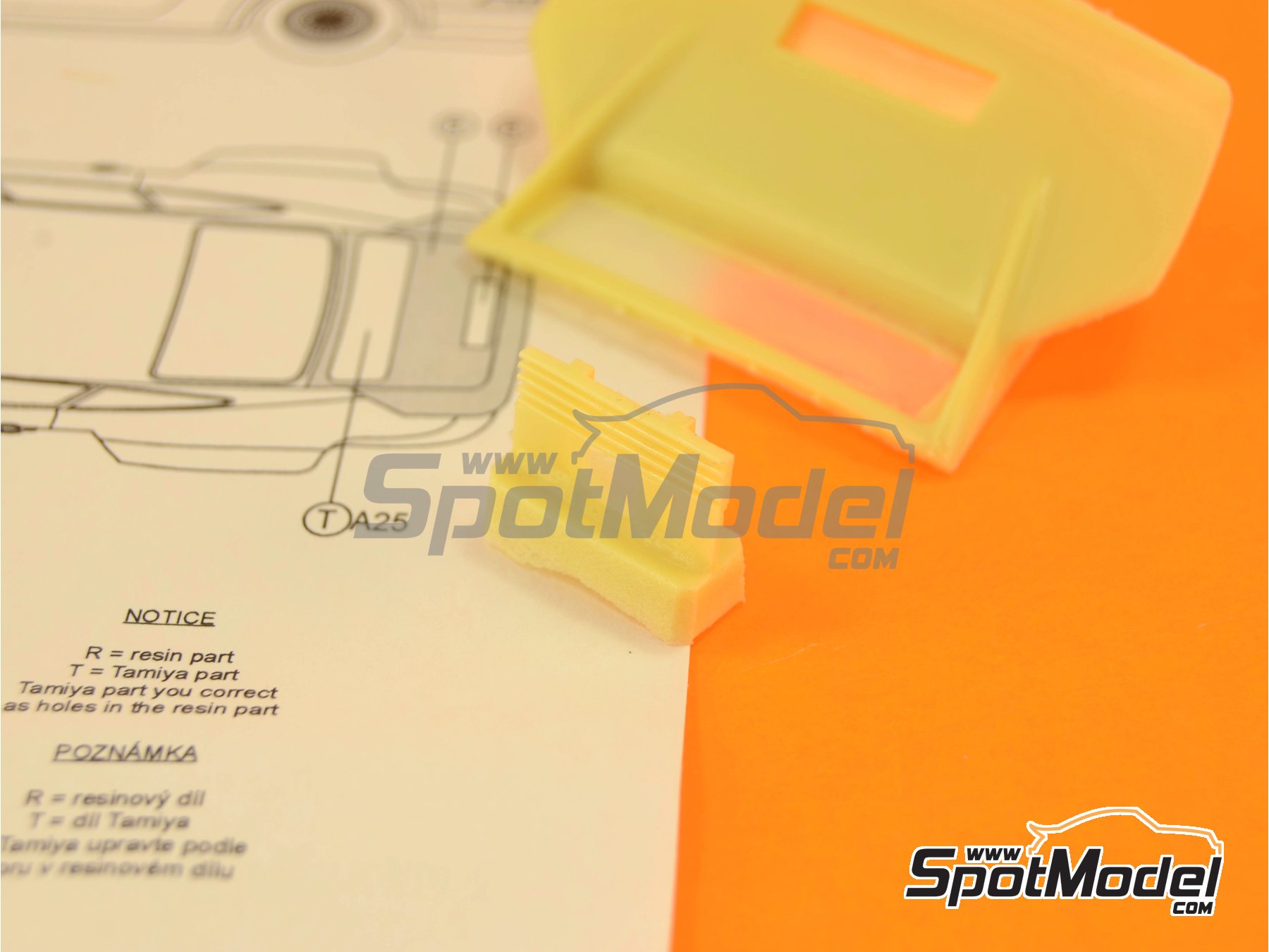 Image 3: Porsche 934 Turbo RSR Group 4 rear spoiler | Transkit in 1/24 scale manufactured by Reji Model (ref. REJI-SP967, also SP967)