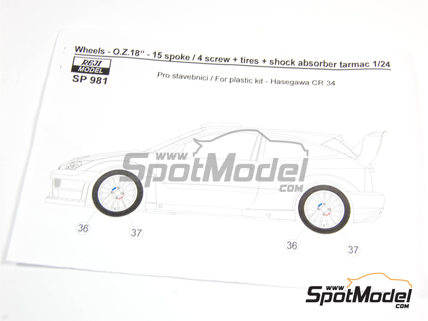 Image 1: Ford Focus WRC | Tarmac conversion set in 1/24 scale manufactured by Reji Model (ref.&nbsp;REJI-SP981, also SP981)