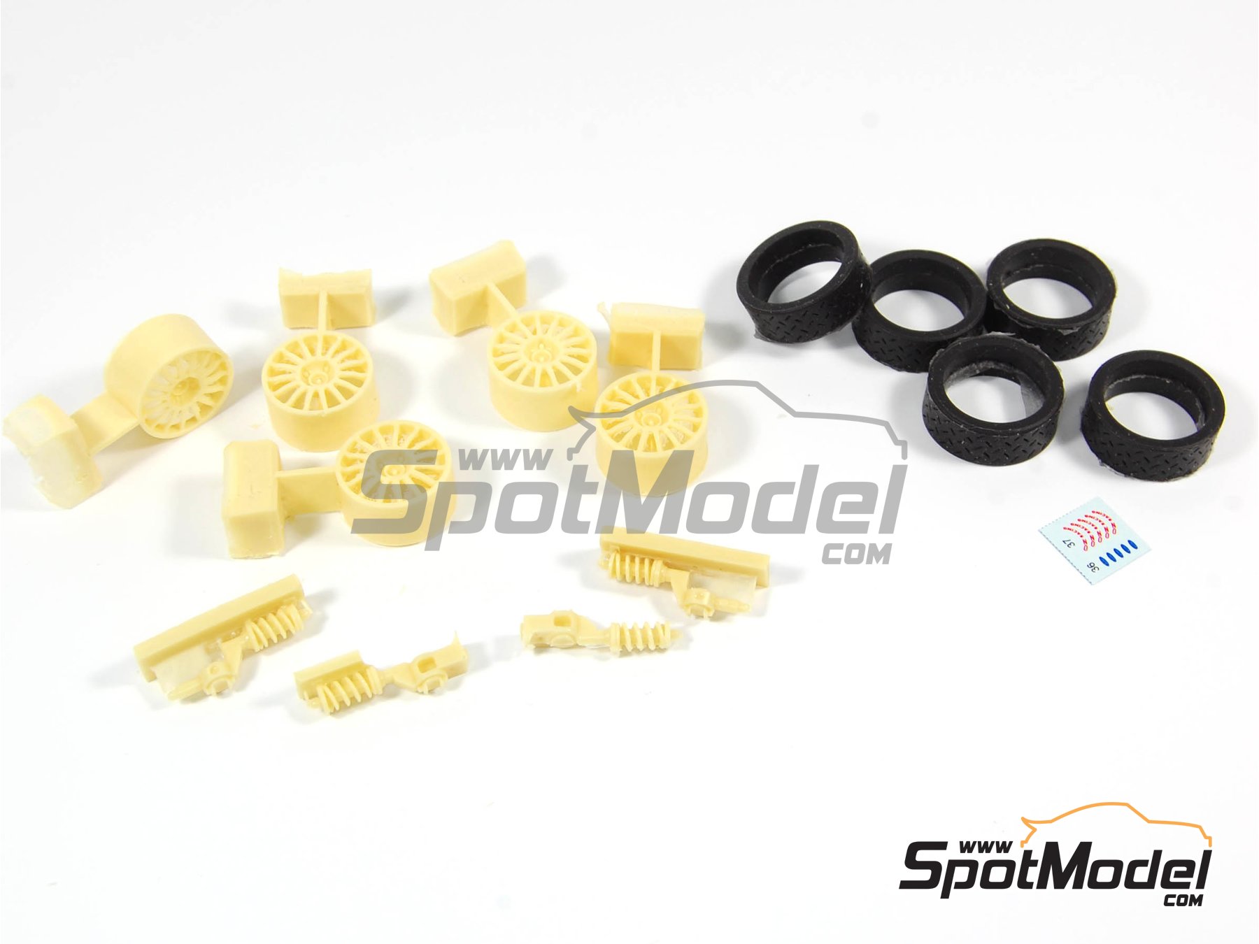 Image 4: Ford Focus WRC | Tarmac conversion set in 1/24 scale manufactured by Reji Model (ref.&nbsp;REJI-SP981, also SP981)