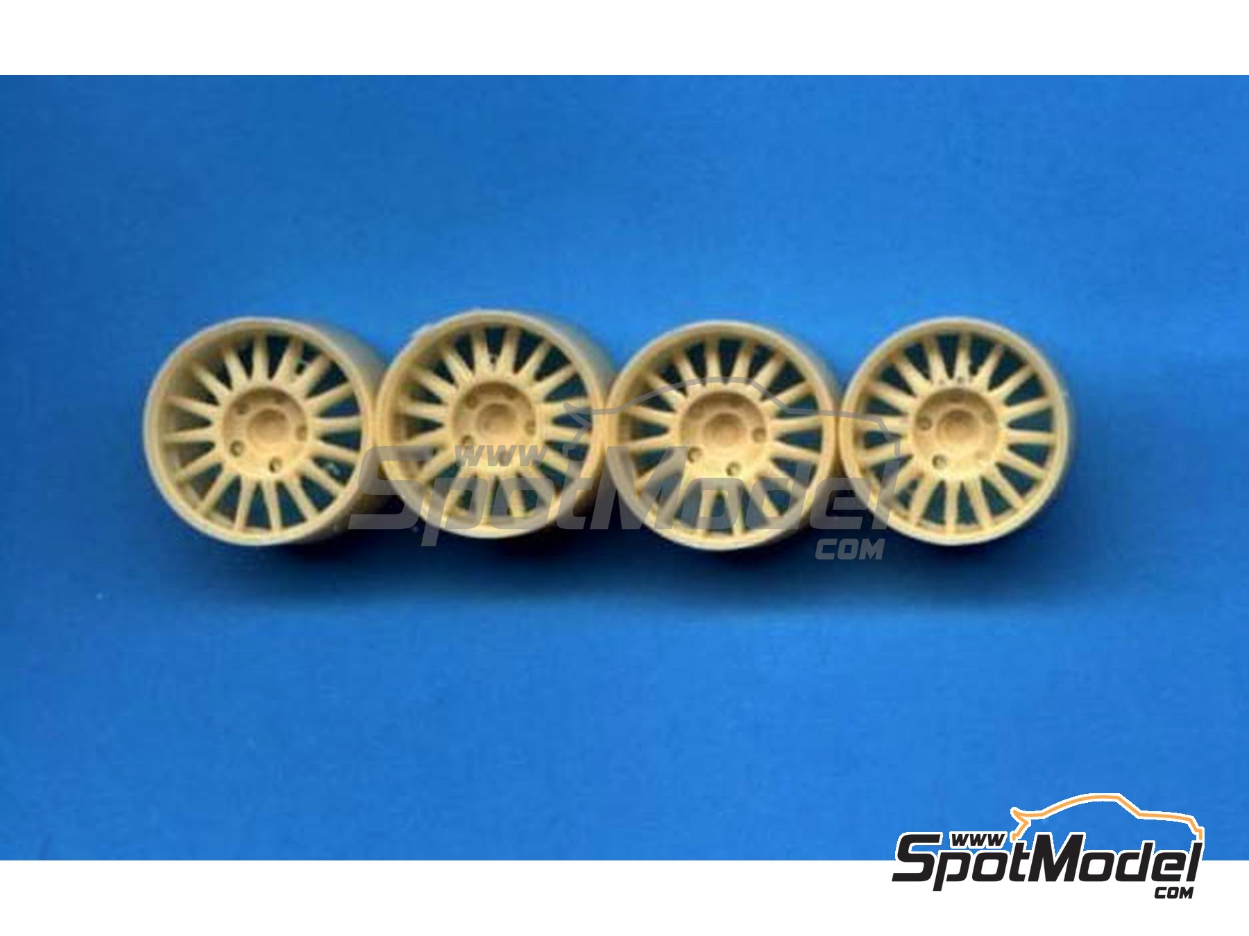 Image 1: Audi Quattro Rally tarmac 16 radios | Llantas en escala&nbsp;1/24 fabricado por Reji Model (ref.&nbsp;REJI-SP983, tambien SP983)