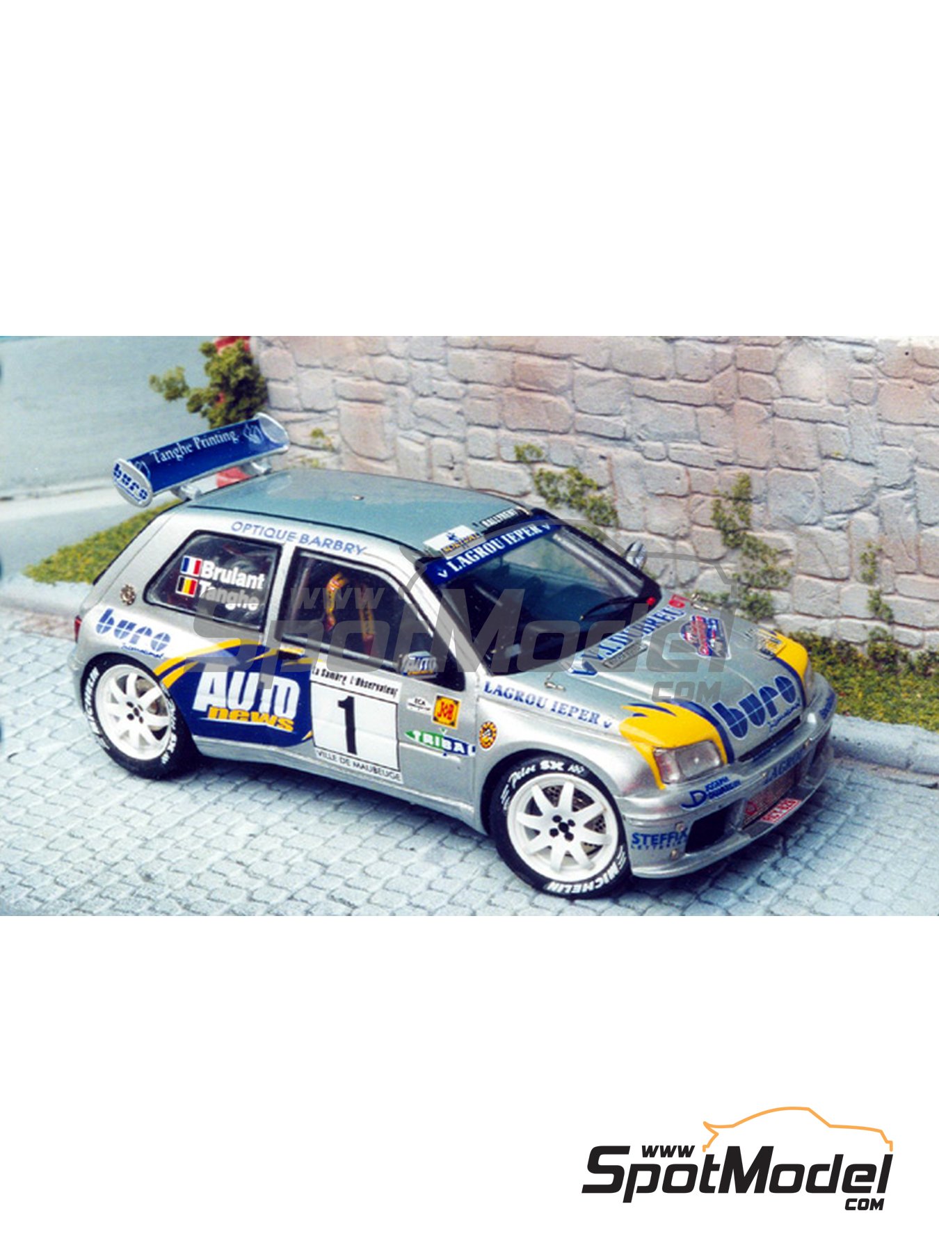 DECALS 1/43 REF 2301 RENAULT CLIO MAXI KIT CAR MUNSTER BOUCLES DE SPA 1995 RALLY 