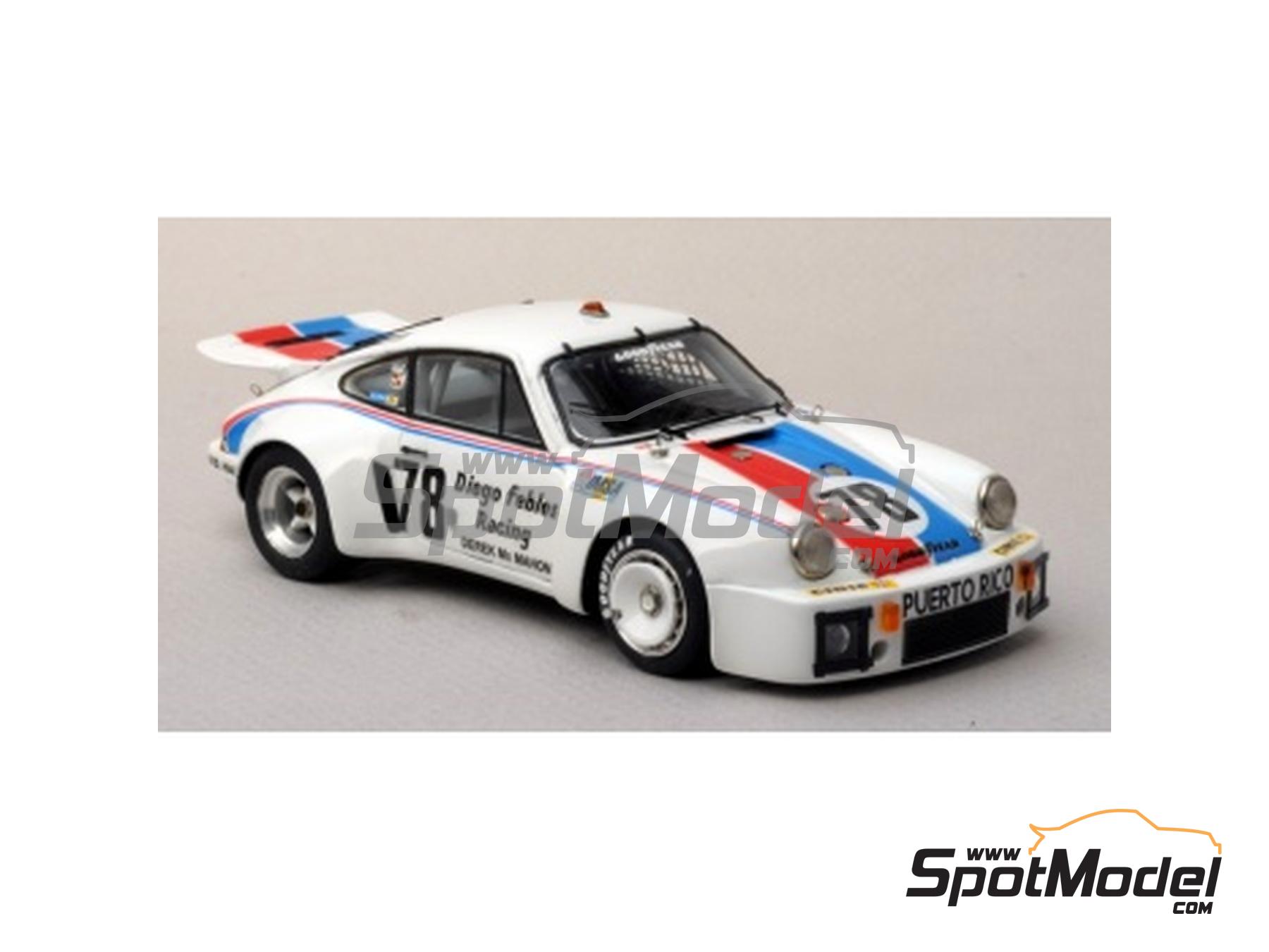 1:43 Scale Spark Model of a Porsche 911 Carrera Cup Sports Car as Raced