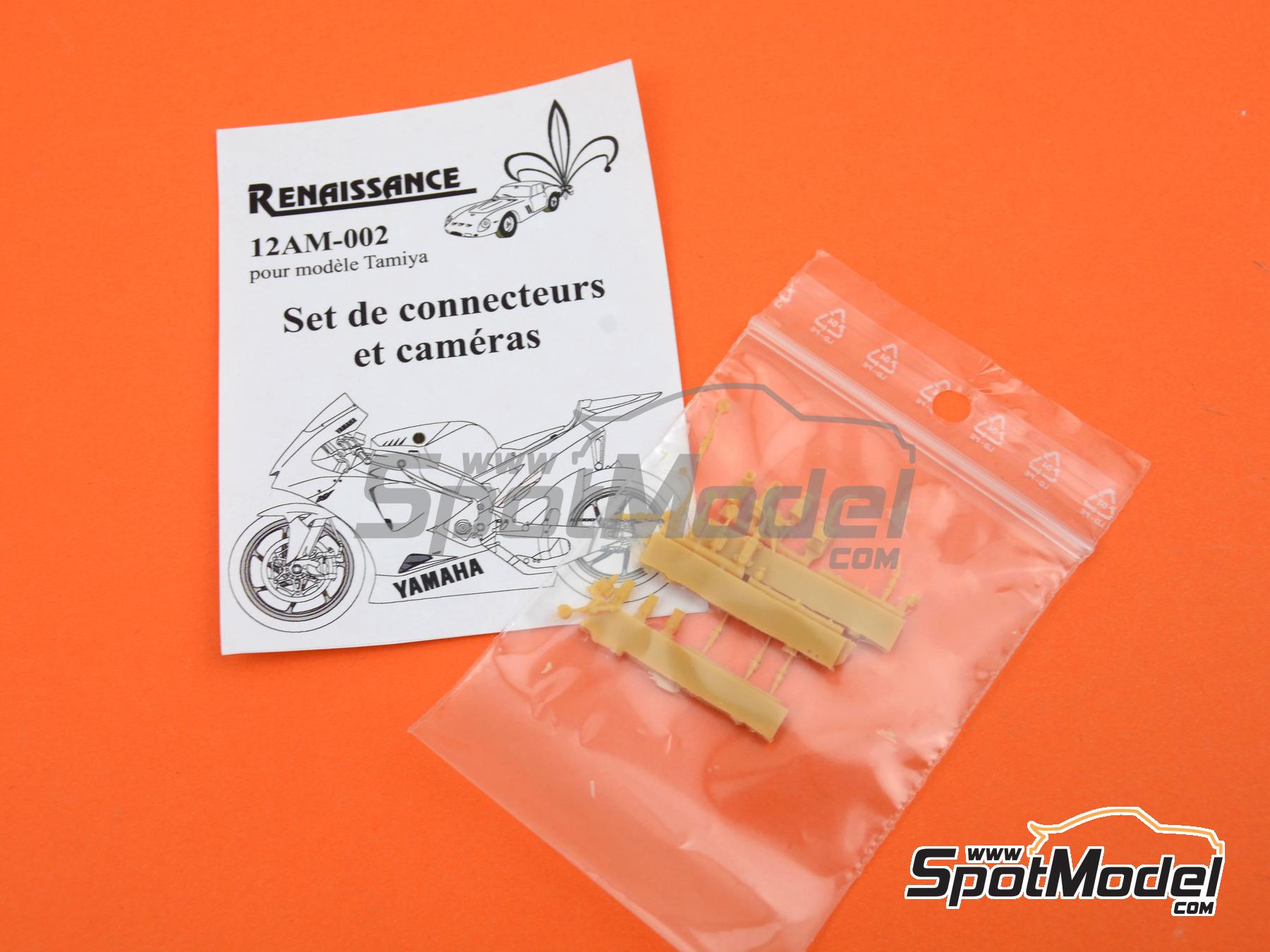 Image 2: Connectors and cameras for Moto GP | Detail in 1/12 scale manufactured by Renaissance Models (ref. 12AM-002)