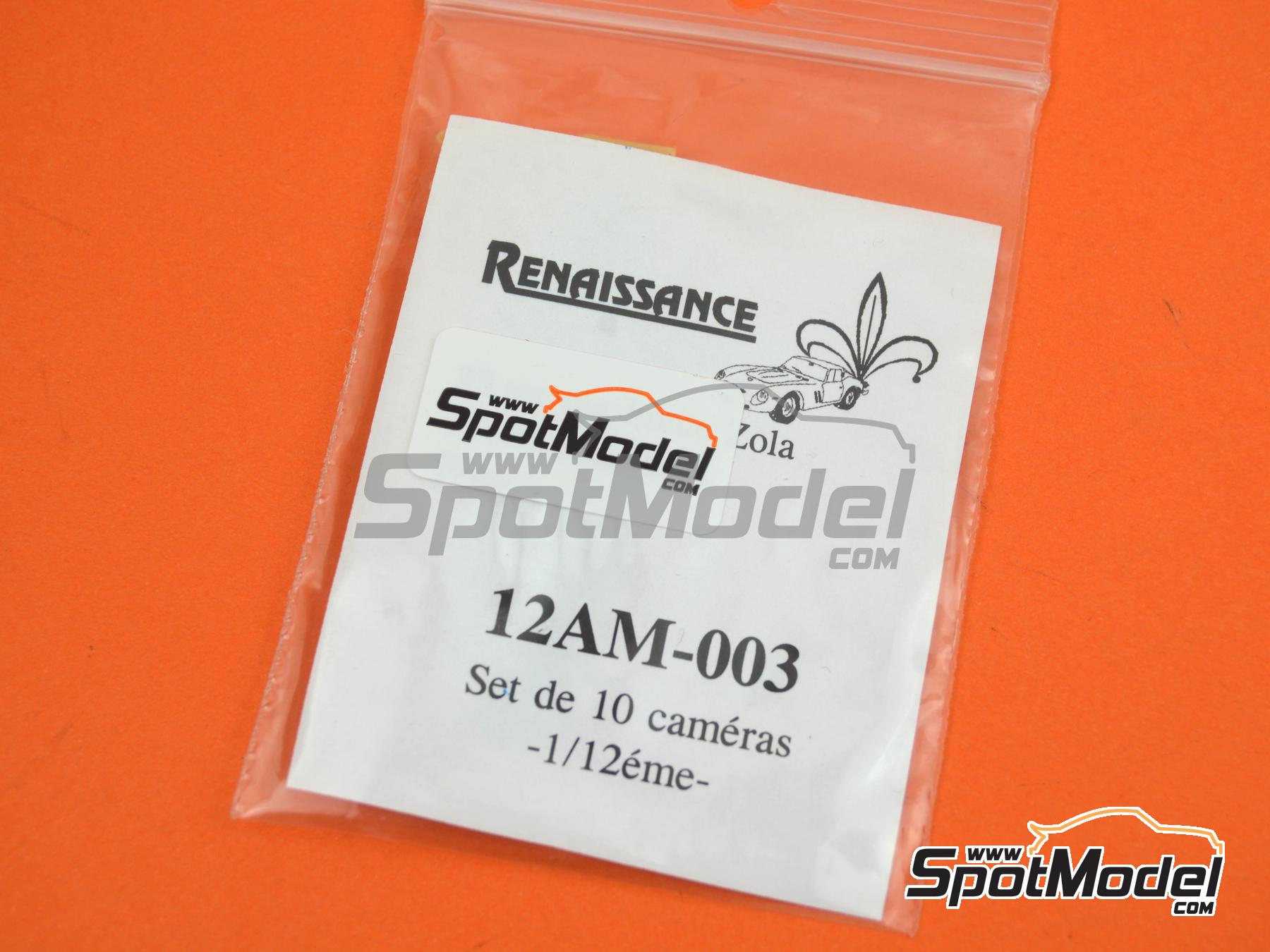Image 2: Moto GP poll cameras | Detail in 1/12 scale manufactured by Renaissance Models (ref. 12AM-003)
