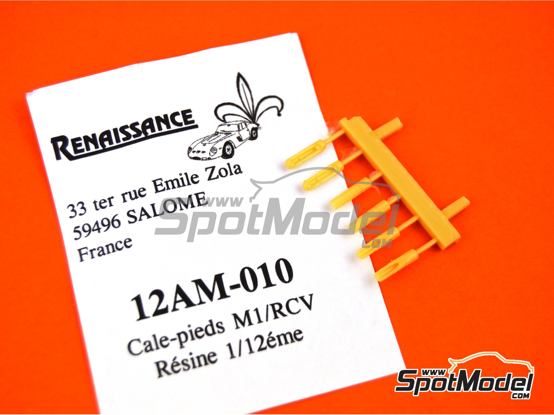 Image 2: Yamaha YZR-M1 - Honda RCV | Footpeg in 1/12 scale manufactured by Renaissance Models (ref.&nbsp;12AM-010)