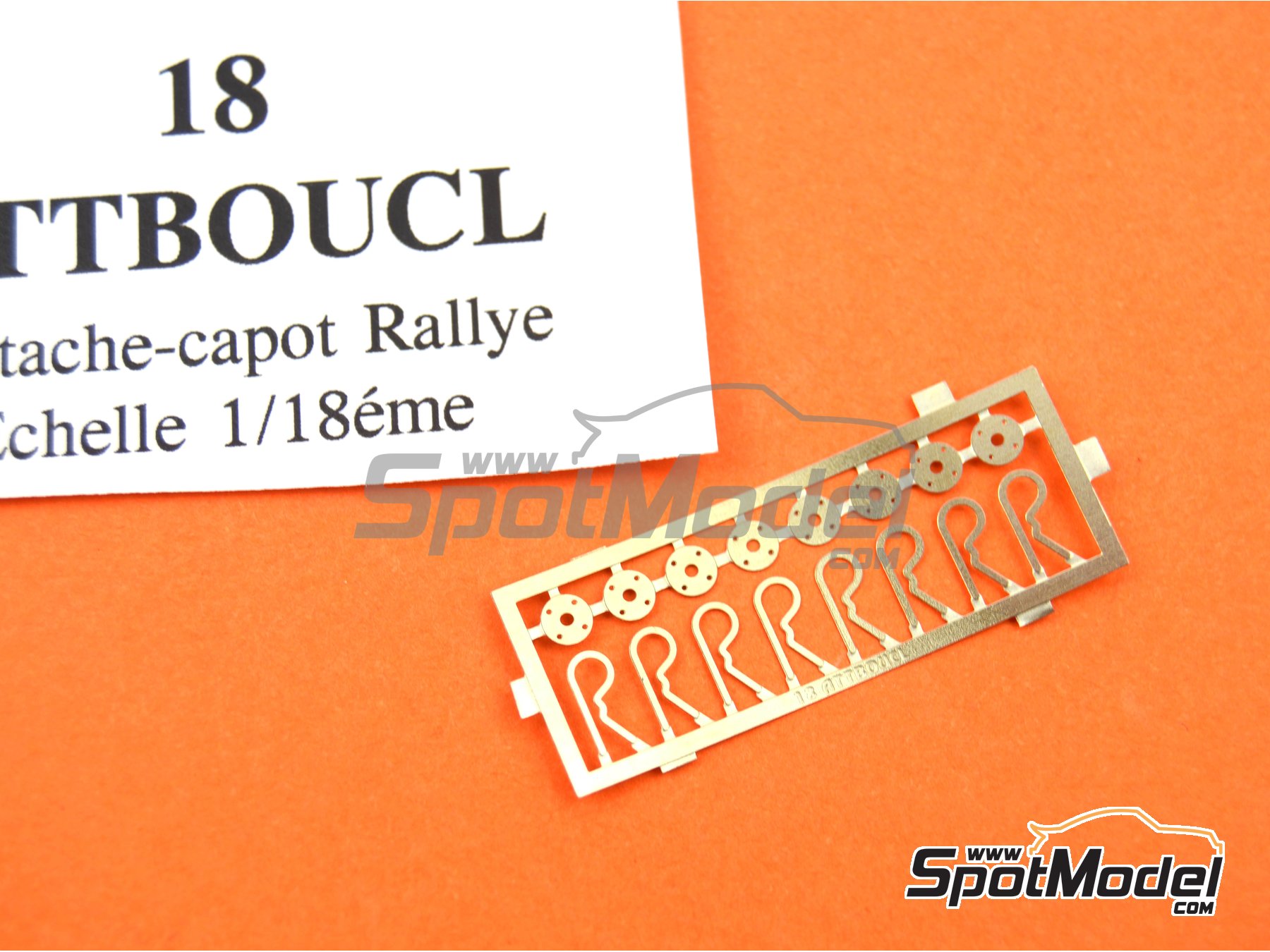 Image 3: Bonnet pins | Bonnet pins in 1/18 scale manufactured by Renaissance Models (ref.&nbsp;18ATTBOUCL)