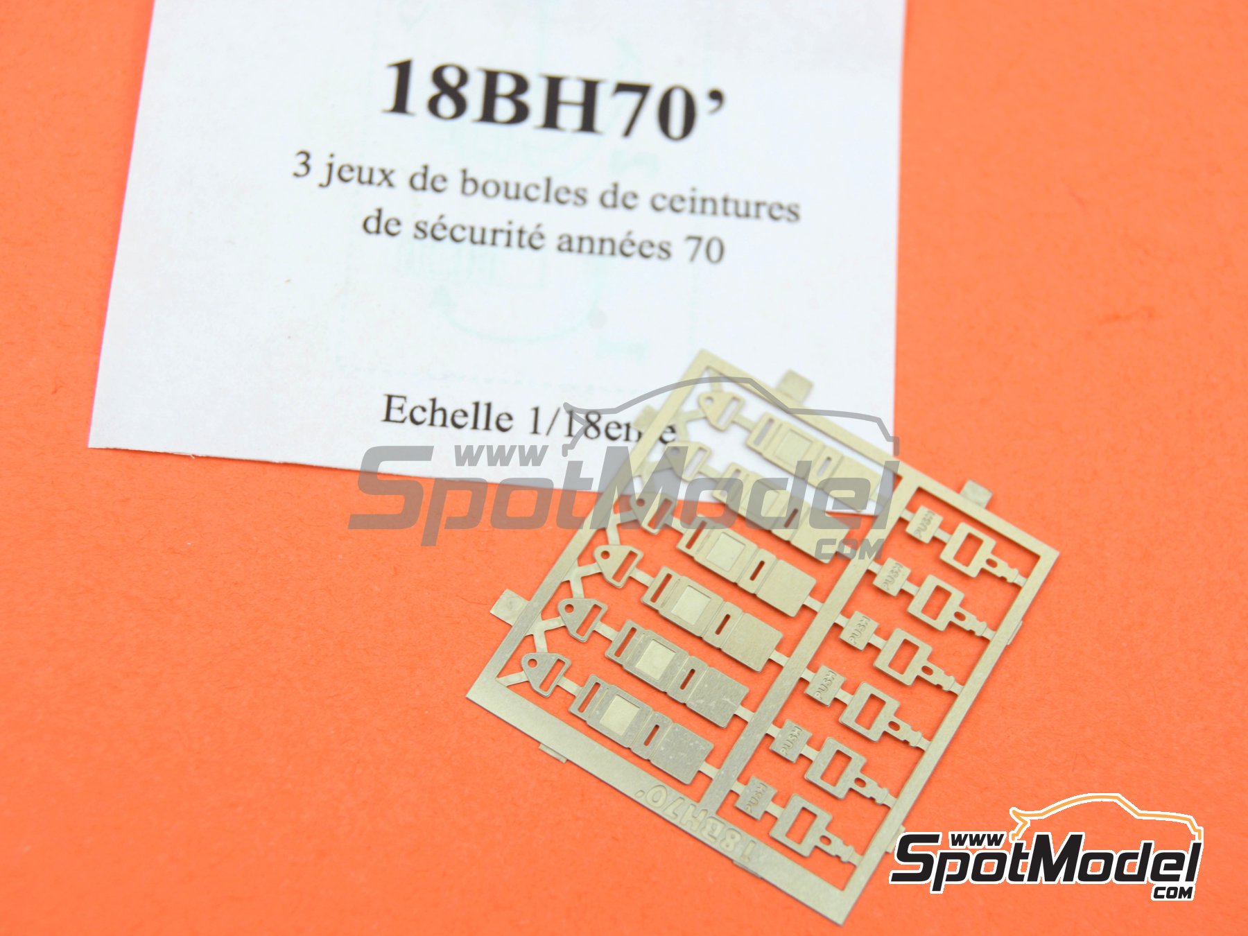Image 4: Seatbelts 70s | Seatbelts in 1/18 scale manufactured by Renaissance Models (ref.&nbsp;18BH70)
