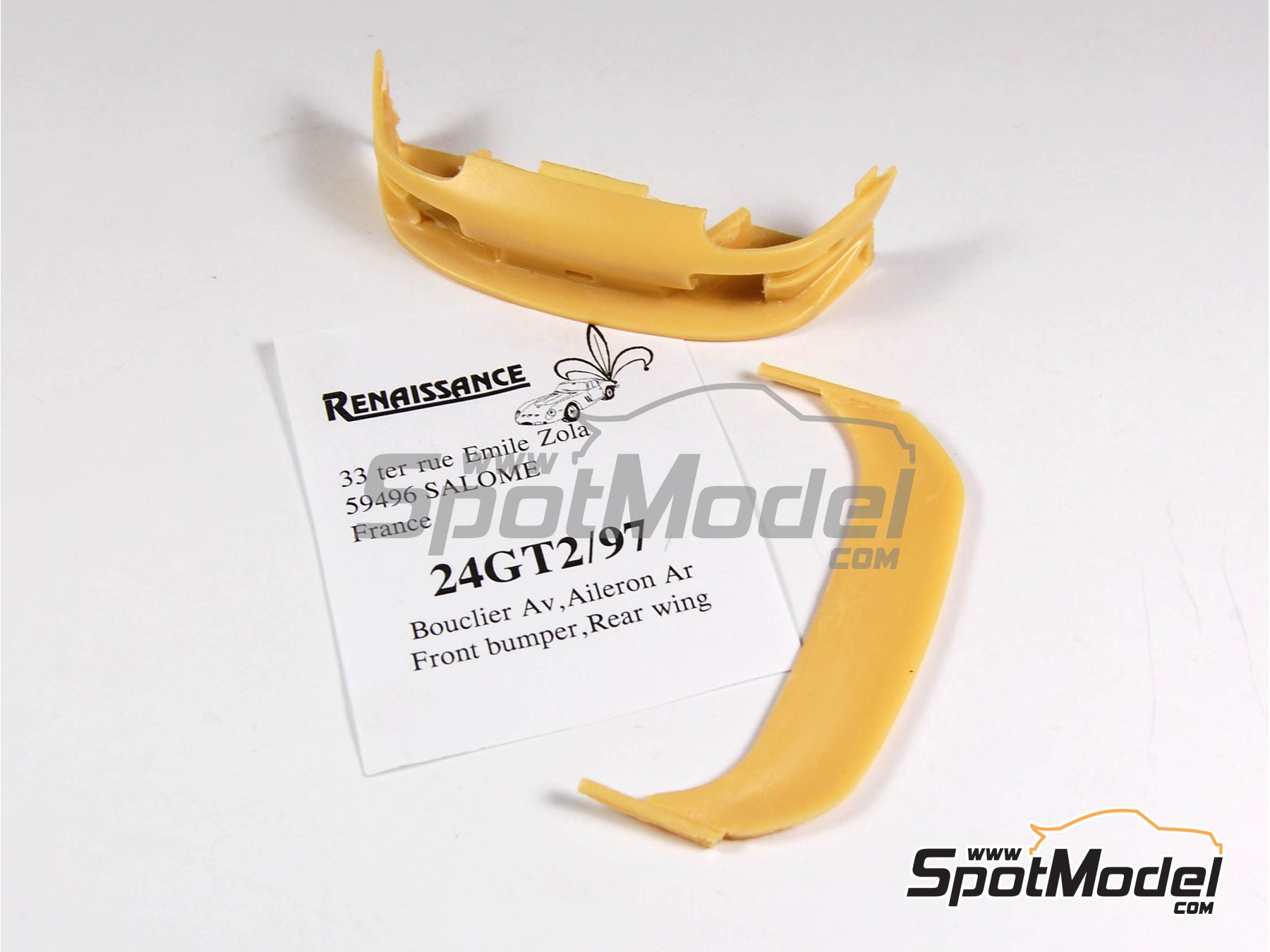 Image 2: Porsche 911 993 GT2 - Spoiler y aleron -  1997 | Transkit en escala 1/24 fabricado por Renaissance Models (ref. 24GT2-97)