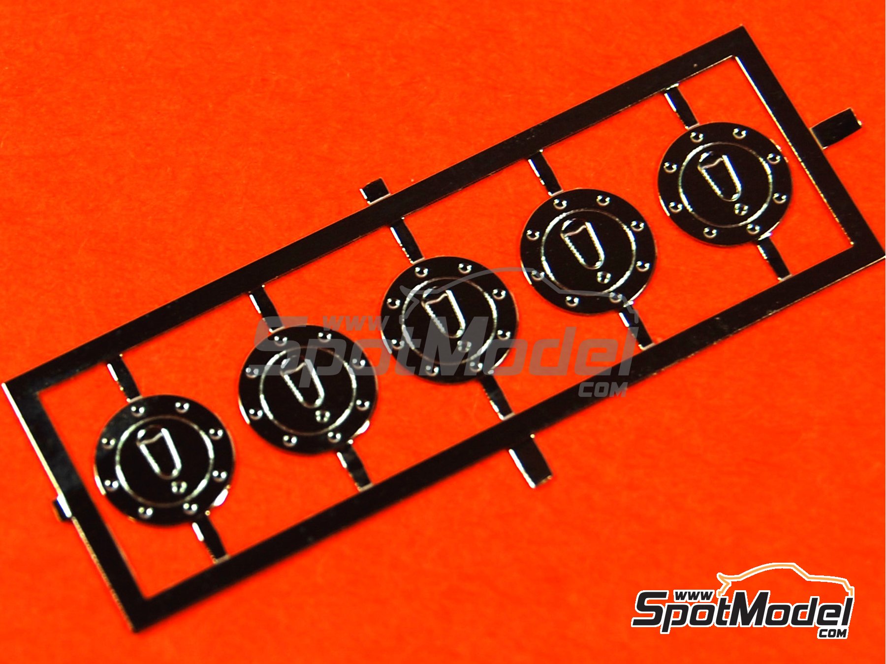 Image 1: Rally fuel fillers | Petrol Caps in 1/24 scale manufactured by Renaissance Models (ref. 24RFF)