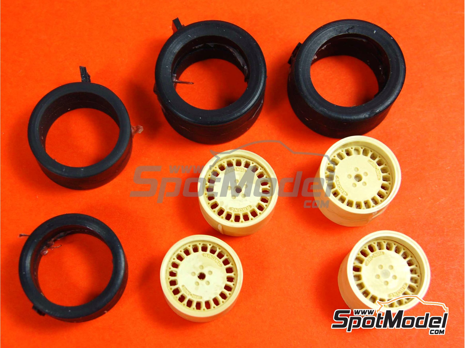 Image 3: Ronal with slicks | Rims and tyres set in 1/24 scale manufactured by Renaissance Models (ref.&nbsp;24RON)