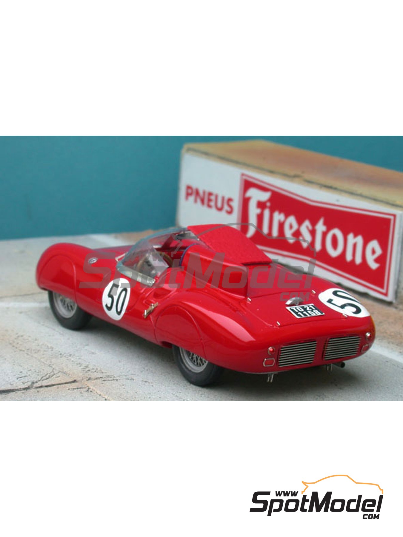 LEO Model Toy 1:43 Vintage Racing Car Maserati Tipo 65 24h du Mans 1965 Replica 