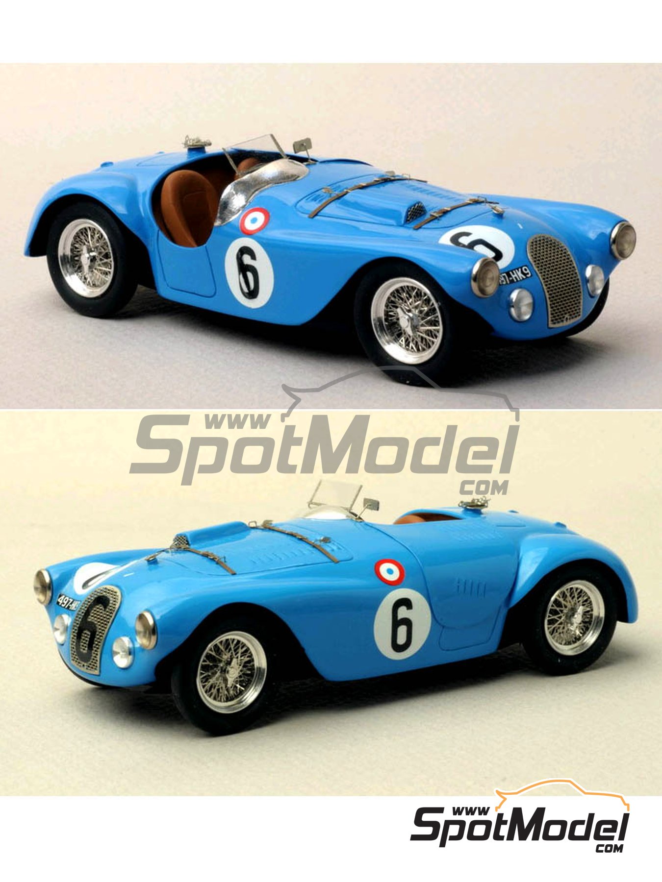 Boutique - Talbot Lago Grand Sport Chambas 24 heures du Mans 1952 et 1953: n°6