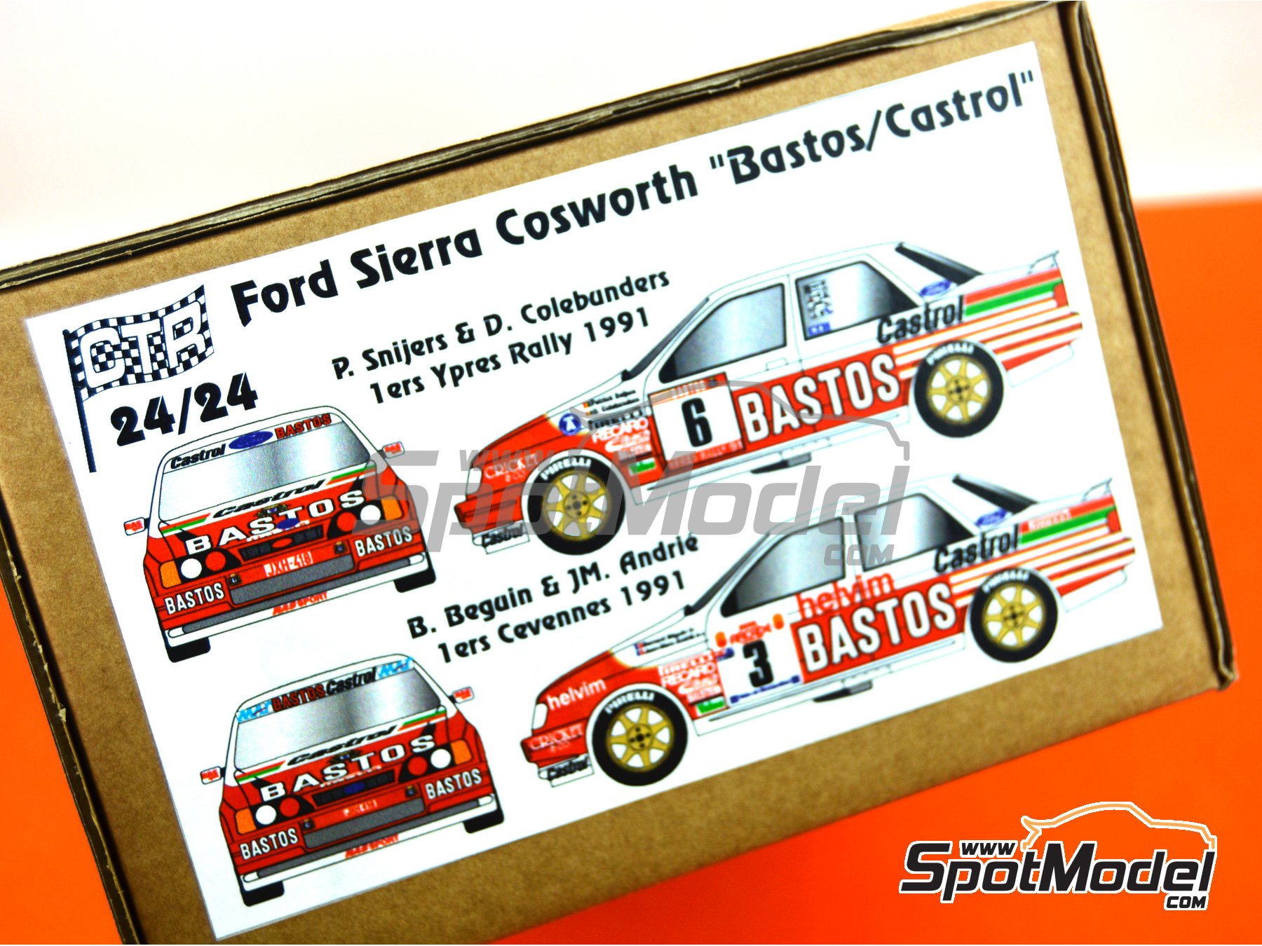 Kit Maquette 1/24 Renaissance Ford Sierra Bastos Beguin - Rallye Des Cévennes