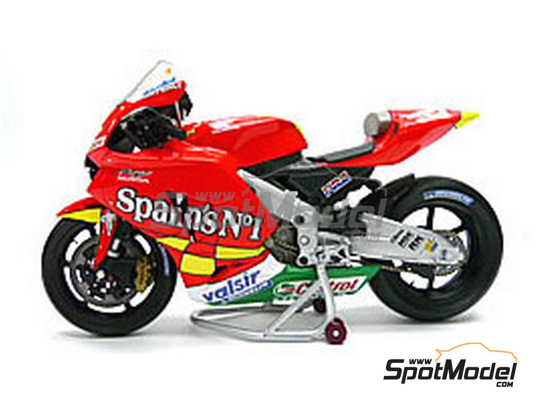 Image 1: Honda RC211V Equipo Gresini Racing patrocinado por Fortuna "Spain's number 1" - Campeonato del Mundo de Moto GP 2006 | Decoraci&oacute;n en escala&nbsp;1/12 fabricado por Renaissance Models (ref.&nbsp;MTK12-026, tambien MTK12/026)