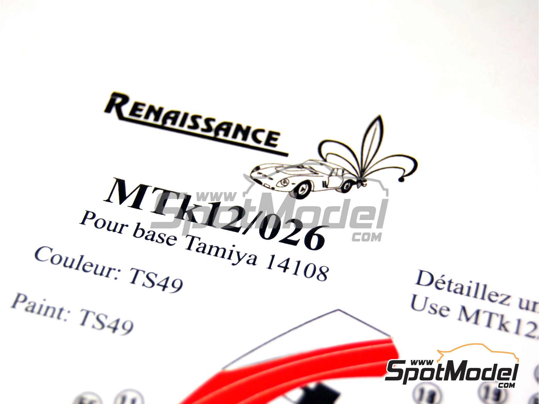 Image 2: Honda RC211V Equipo Gresini Racing patrocinado por Fortuna "Spain's number 1" - Campeonato del Mundo de Moto GP 2006 | Decoraci&oacute;n en escala&nbsp;1/12 fabricado por Renaissance Models (ref.&nbsp;MTK12-026, tambien MTK12/026)