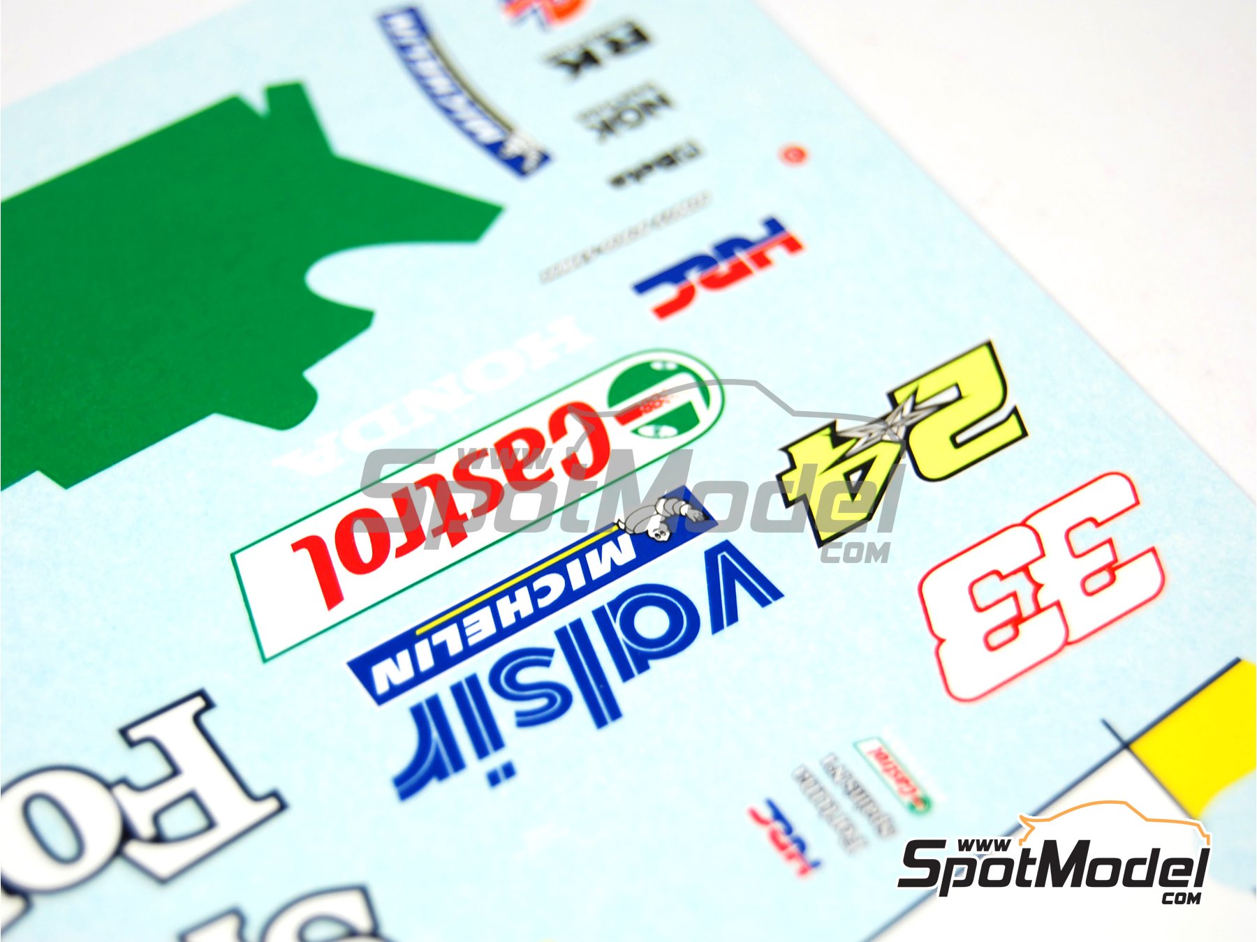 Image 9: Honda RC211V Equipo Gresini Racing patrocinado por Fortuna "Spain's number 1" - Campeonato del Mundo de Moto GP 2006 | Decoraci&oacute;n en escala&nbsp;1/12 fabricado por Renaissance Models (ref.&nbsp;MTK12-026, tambien MTK12/026)