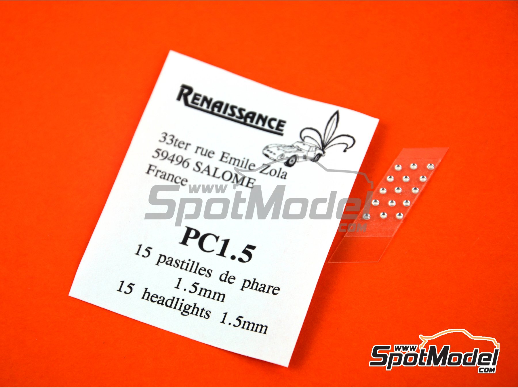 Image 3: Round lights 1,5 mm | Lights manufactured by Renaissance Models (ref. PC1.5)