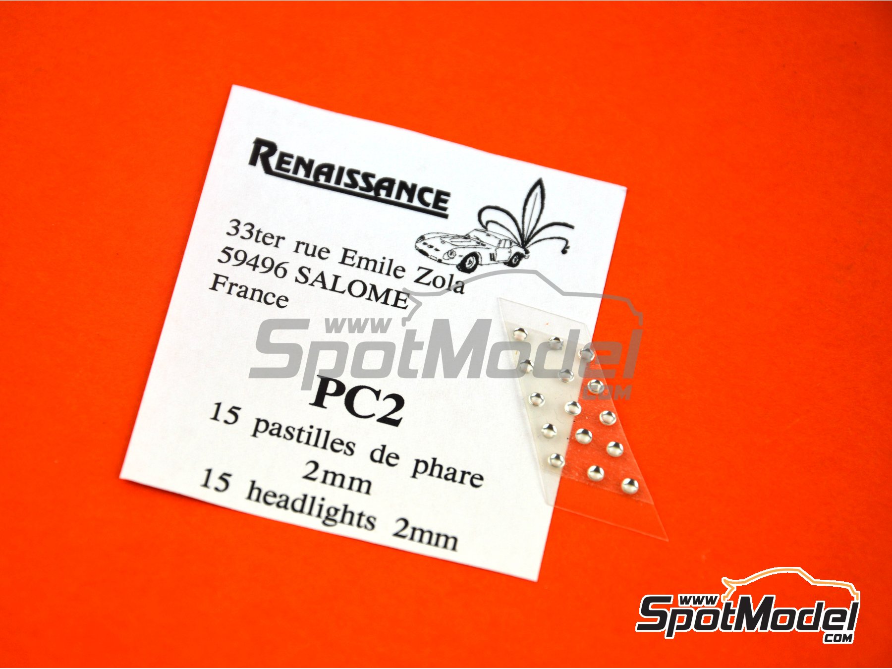 Image 2: Round lights 2 mm | Lights manufactured by Renaissance Models (ref.&nbsp;PC2)