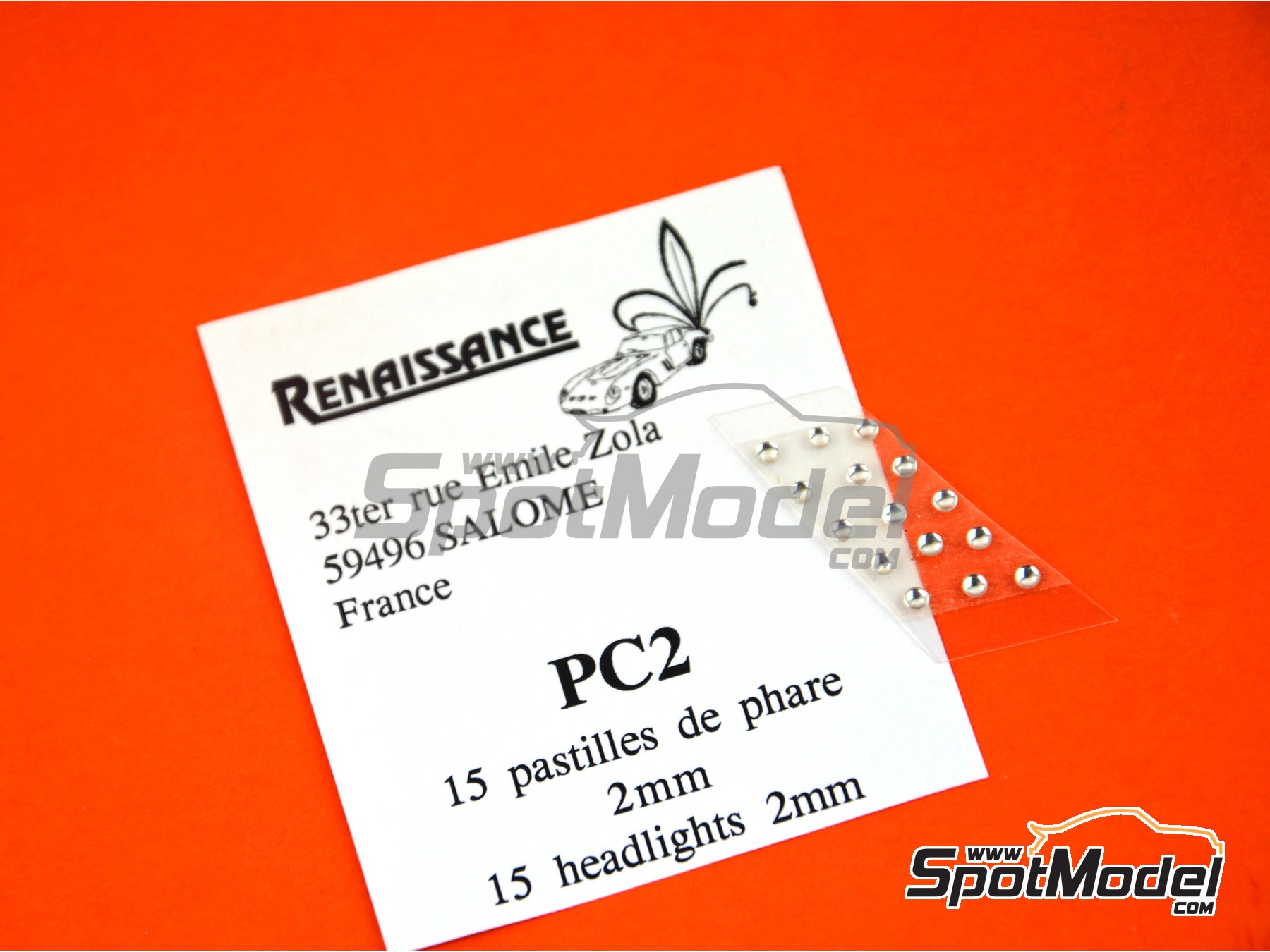 Image 3: Round lights 2 mm | Lights manufactured by Renaissance Models (ref.&nbsp;PC2)