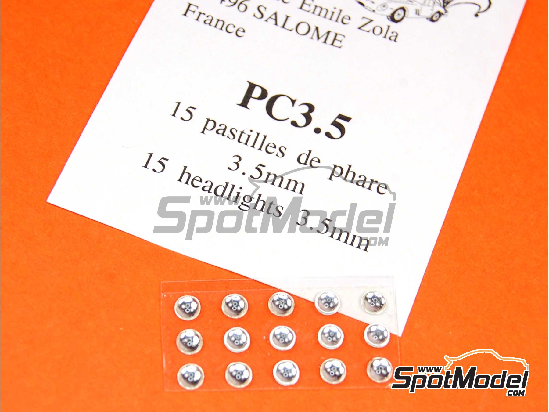 Image 1: Round lights 3,5 mm | Lights manufactured by Renaissance Models (ref.&nbsp;PC3.5)