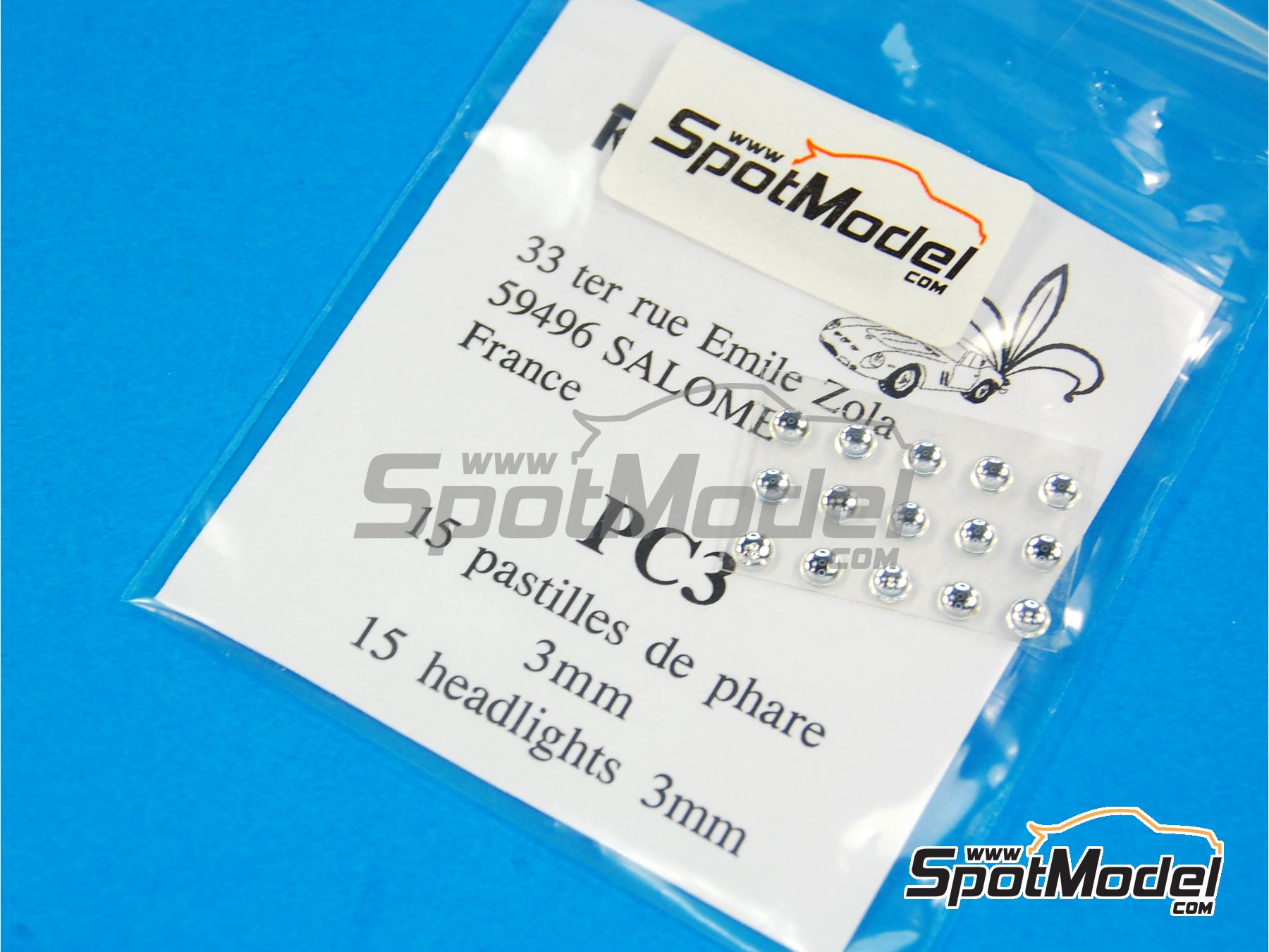 Image 1: Round lights 3 mm | Lights manufactured by Renaissance Models (ref. PC3)