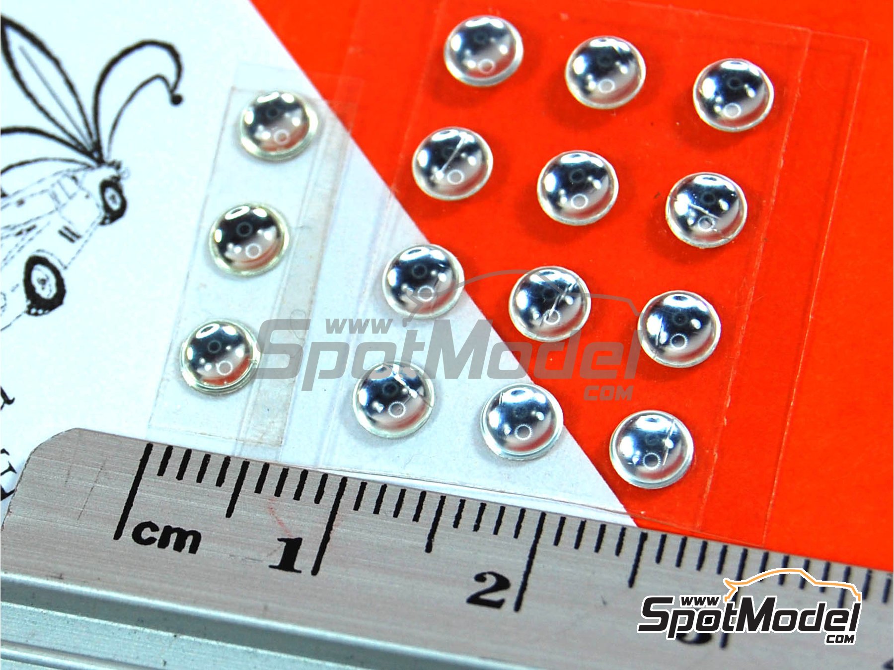 Image 3: Round lights 4 mm | Lights manufactured by Renaissance Models (ref.&nbsp;PC4)