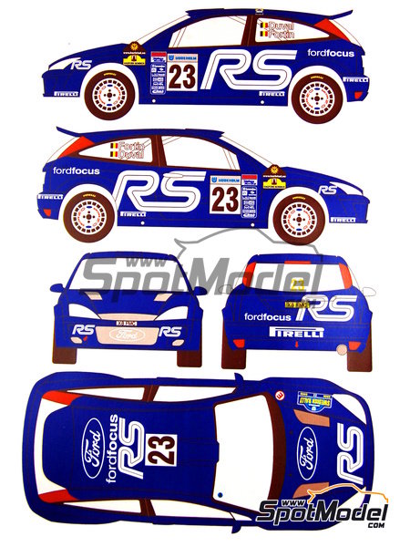 Ford focus rally decals #4