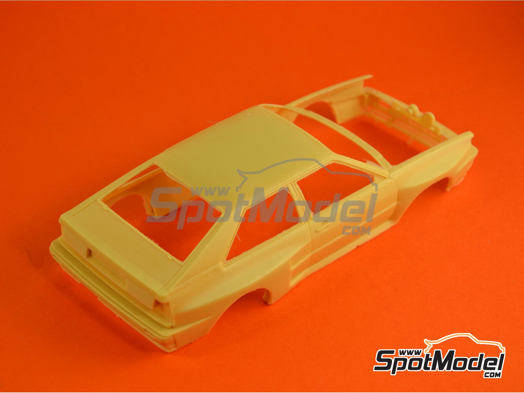 Image 11: Audi Quattro Group B Equipo Audi Team patrocinado por HB International - Rally de Monte Carlo - Rallye Automobile de Monte-Carlo 1984 | Decoración en escala 1/24 fabricado por Renaissance Models (ref. TK24-046, tambien TK24/046)