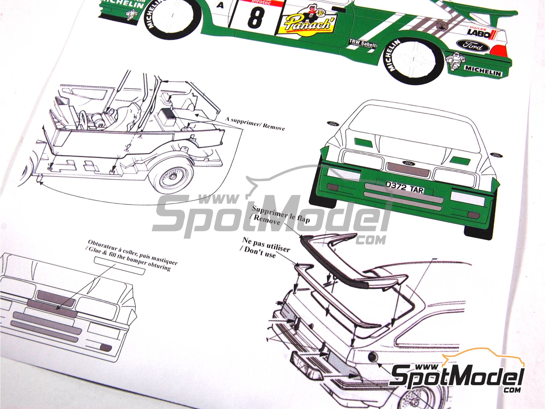 FORD SIERRA RS COSWORTH PANACH RALLYE TOUR de CORSE 1988