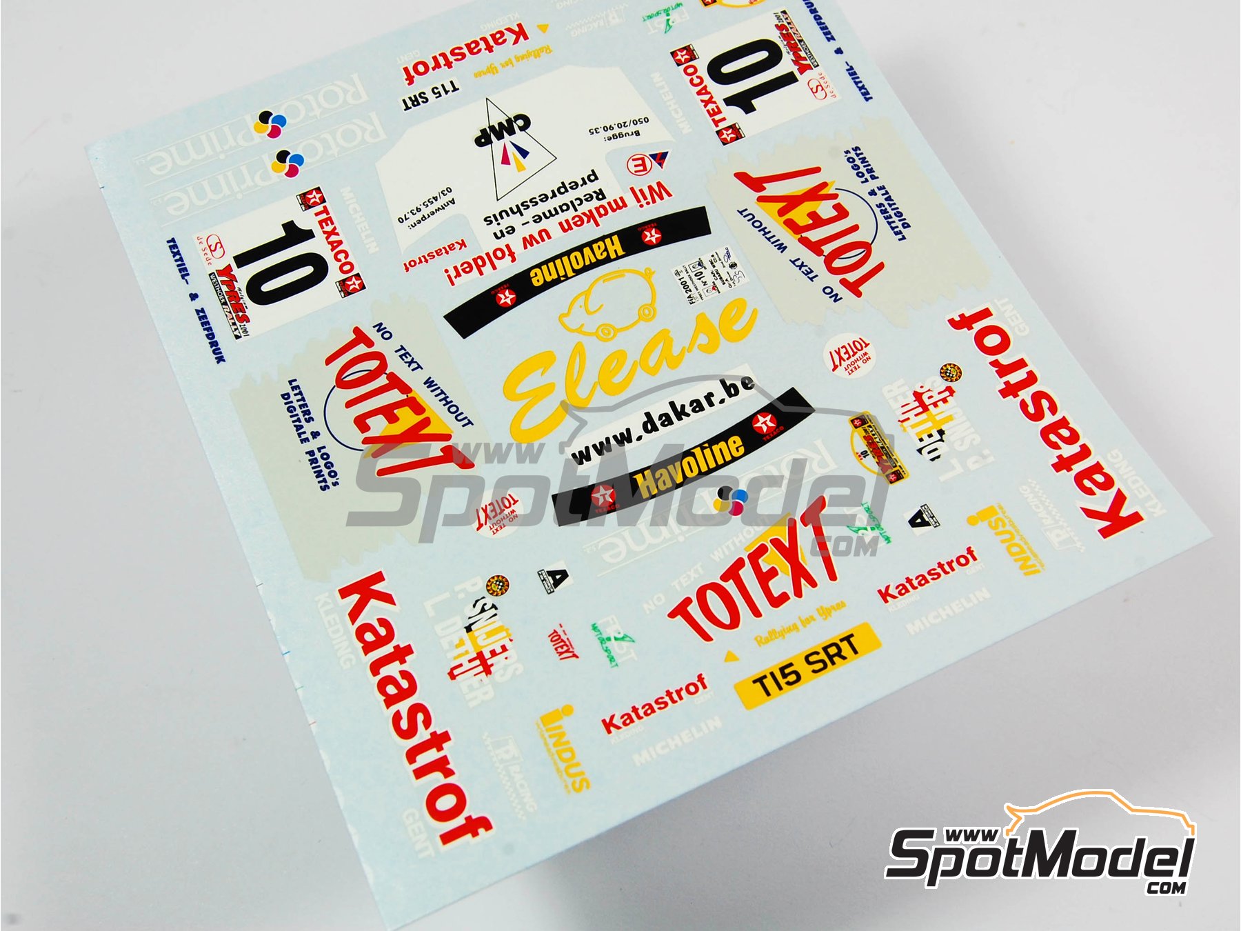 Image 2: Subaru Impreza WRC sponsored by Katastrof - Ypres Rally 2001 | Marking / livery in 1/24 scale manufactured by Renaissance Models (ref.&nbsp;TK24-098, also TK24/098)