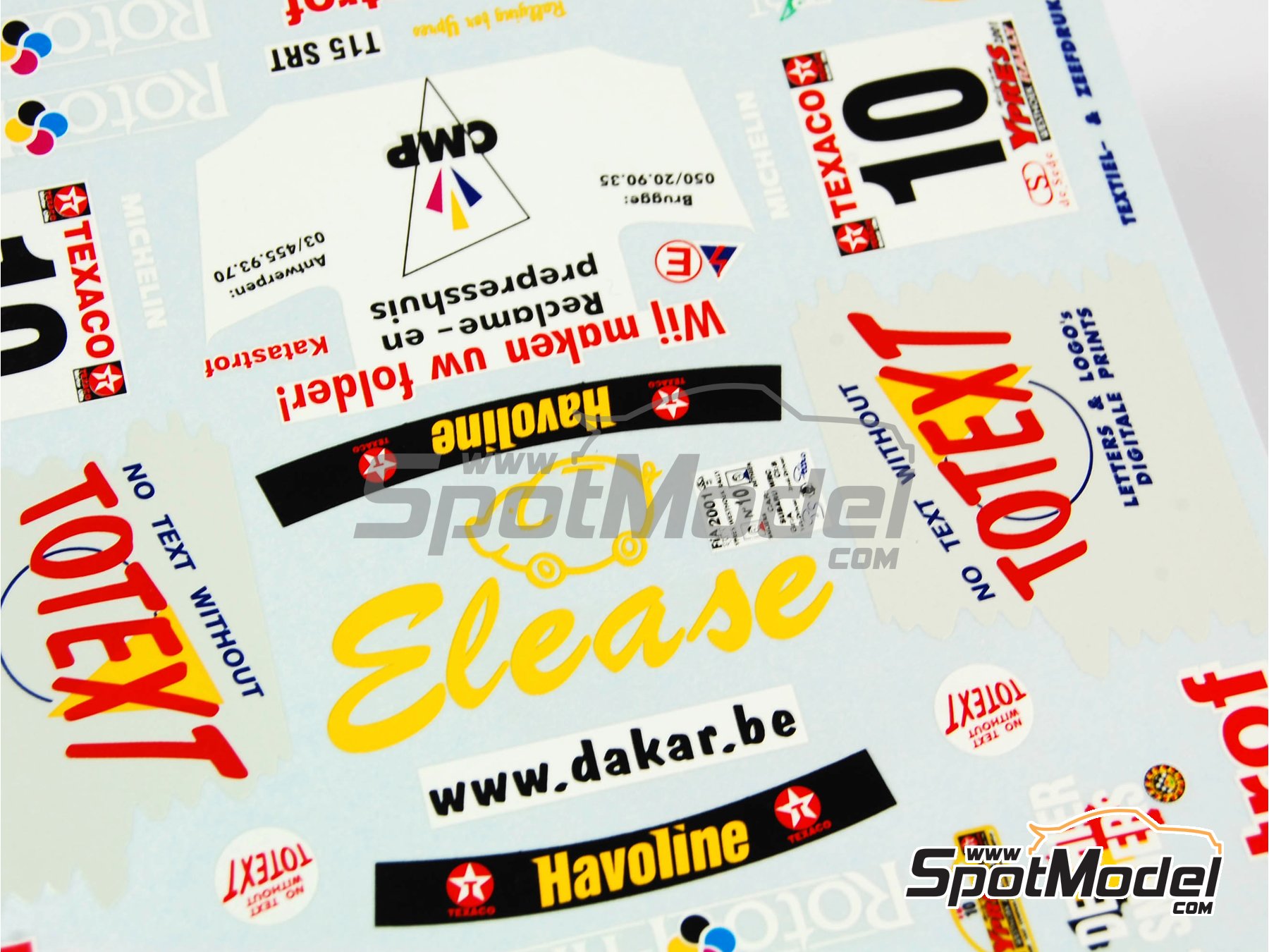 Image 3: Subaru Impreza WRC sponsored by Katastrof - Ypres Rally 2001 | Marking / livery in 1/24 scale manufactured by Renaissance Models (ref.&nbsp;TK24-098, also TK24/098)