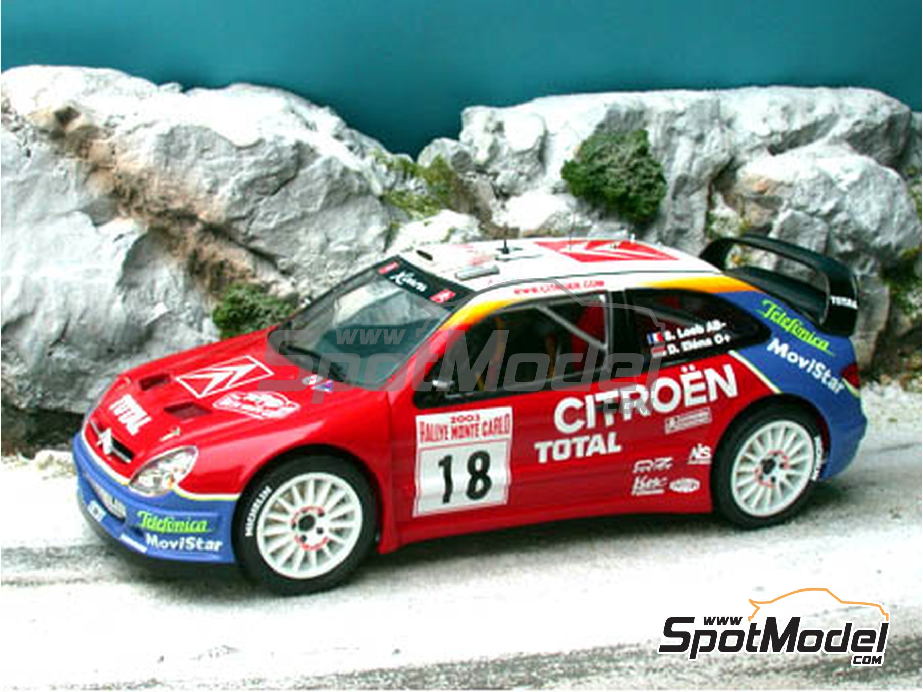 DECALS 1/18 REF 620 CITROEN XSARA WRC PURAS TOUR DE CORSE 2001 RALLYE RALLY 