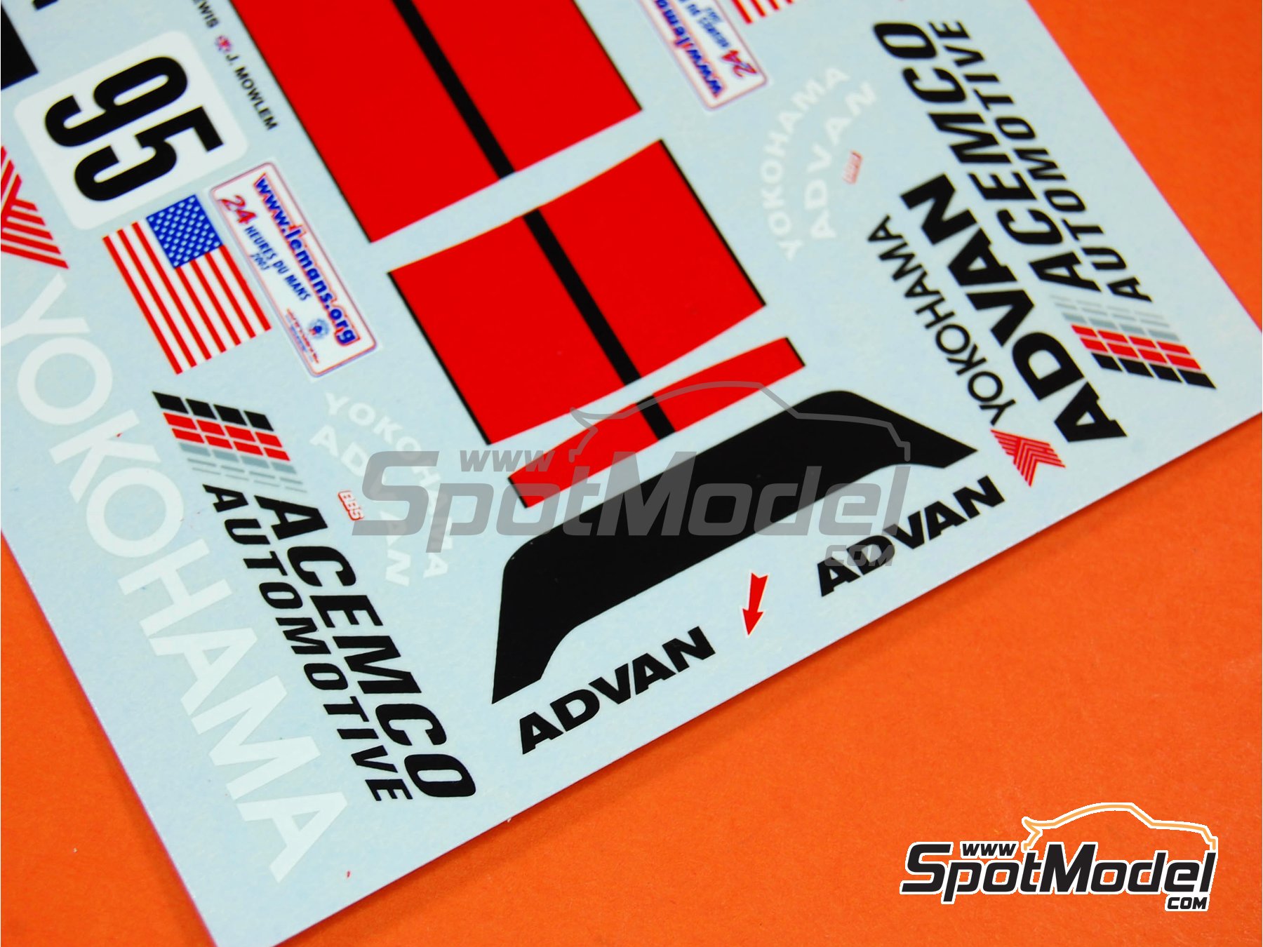 Image 11: Ferrari 360 Modena patrocinado por Risi - 24 Horas de Le Mans 2003 | Decoración en escala 1/24 fabricado por Renaissance Models (ref. TK24-162DS, tambien TK24/162DS)