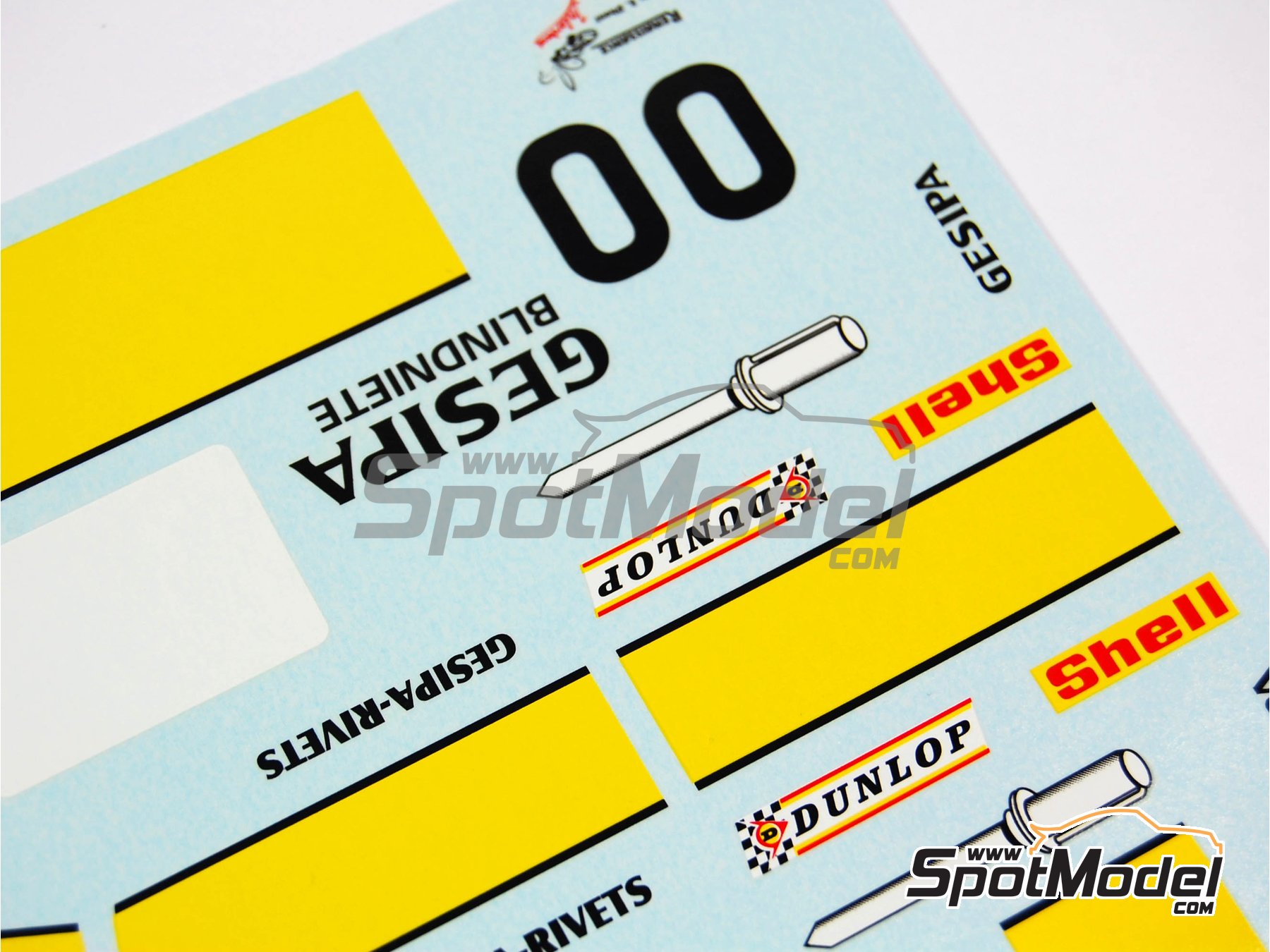 Image 4: Porsche 917K Equipo Gesipa - 1000 Kms de SPA Francorchamps, 1000 Kms de Paris Autodrome de Linas-Montlhéry 1970 | Decoración en escala 1/24 fabricado por Renaissance Models (ref. TK24-191, tambien TK24/191)