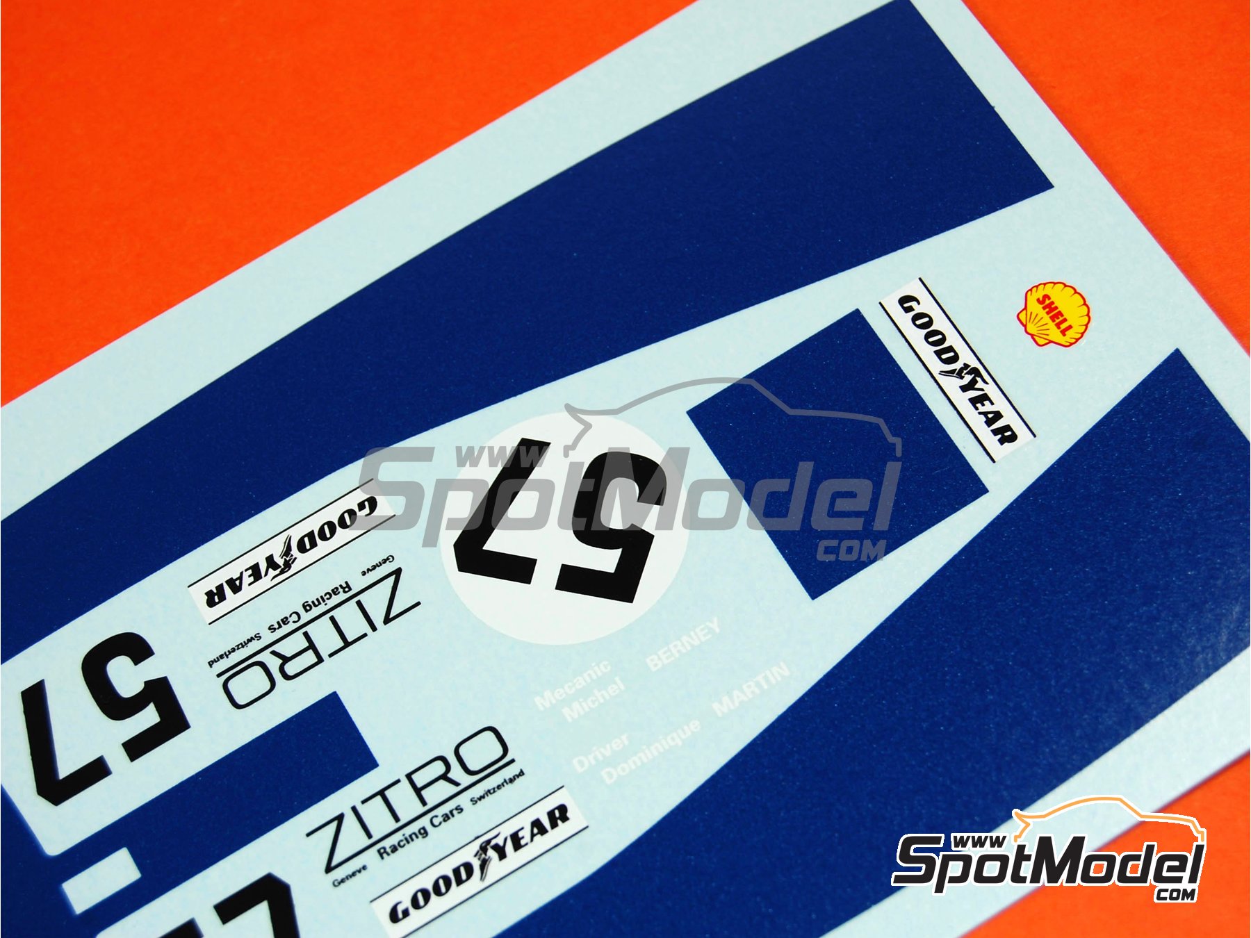 Image 5: Porsche 917K sponsored by Zitro - 24 Hours Le Mans, SPA Francorchamps 1000 Kms , Paris 1000 Kms Autodrome de Linas-Montlh&eacute;ry 1971 | Marking / livery in 1/24 scale manufactured by Renaissance Models (ref.&nbsp;TK24-193, also TK24/193)