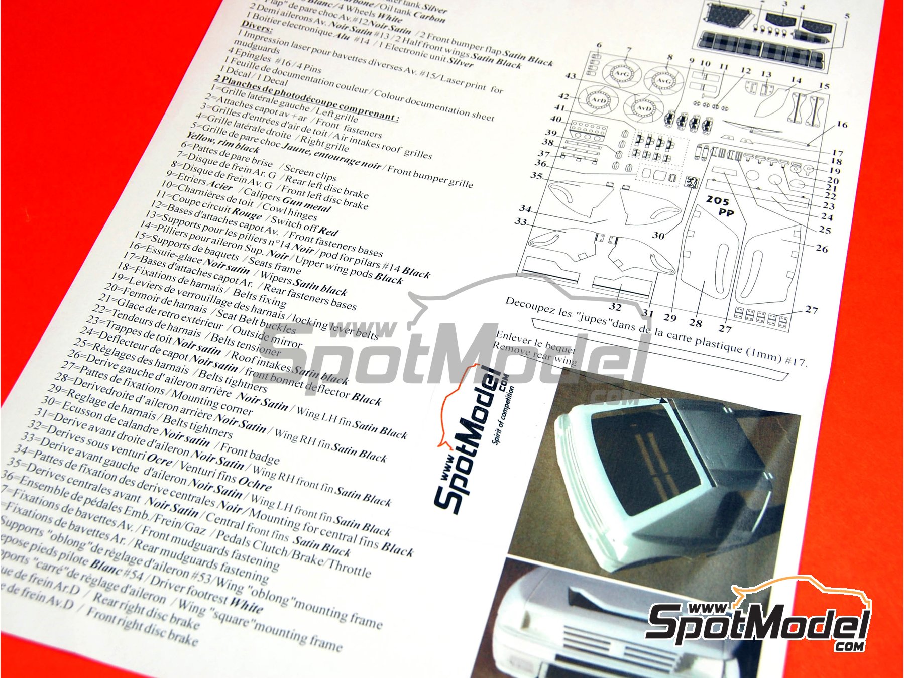 Image 2: Peugeot 205 Turbo 16 sponsored by Camel Shell - Pikes Peak Climb Hill Race 1987 | Marking / livery in 1/24 scale manufactured by Renaissance Models (ref.&nbsp;TK24-206, also TK24/206)
