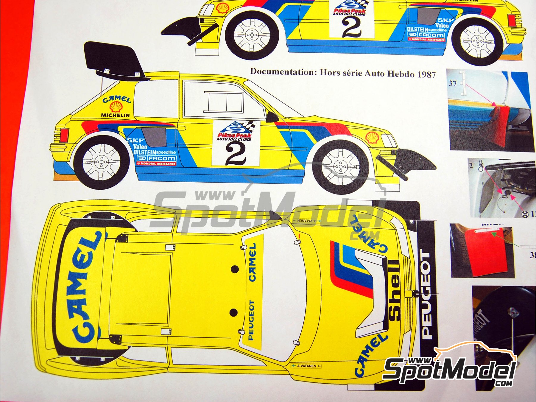 Renaissance Models TK24/206: Marking / livery 1/24 scale - Peugeot 205 ...