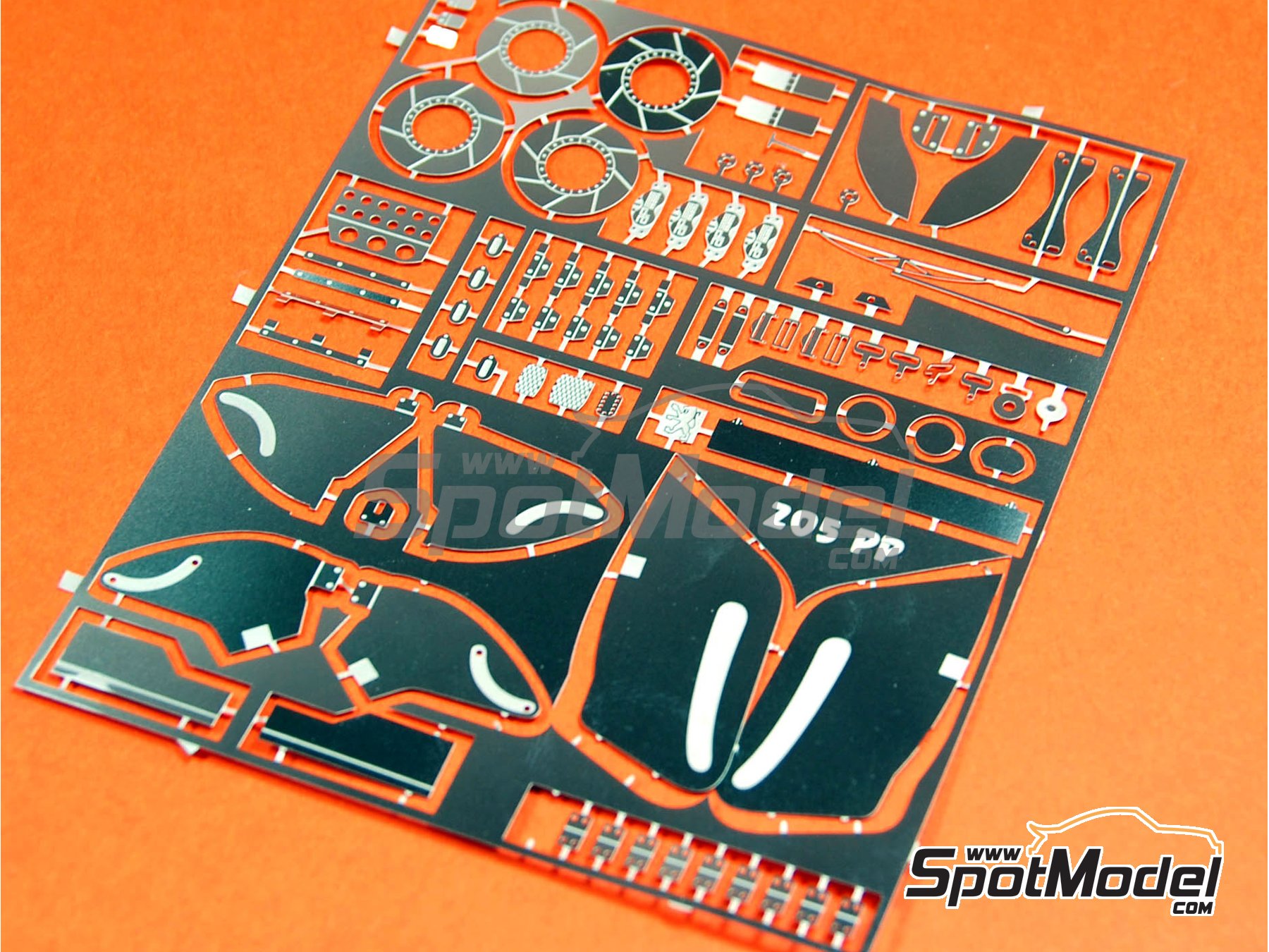 Image 23: Peugeot 205 Turbo 16 sponsored by Camel Shell - Pikes Peak Climb Hill Race 1987 | Marking / livery in 1/24 scale manufactured by Renaissance Models (ref.&nbsp;TK24-206, also TK24/206)