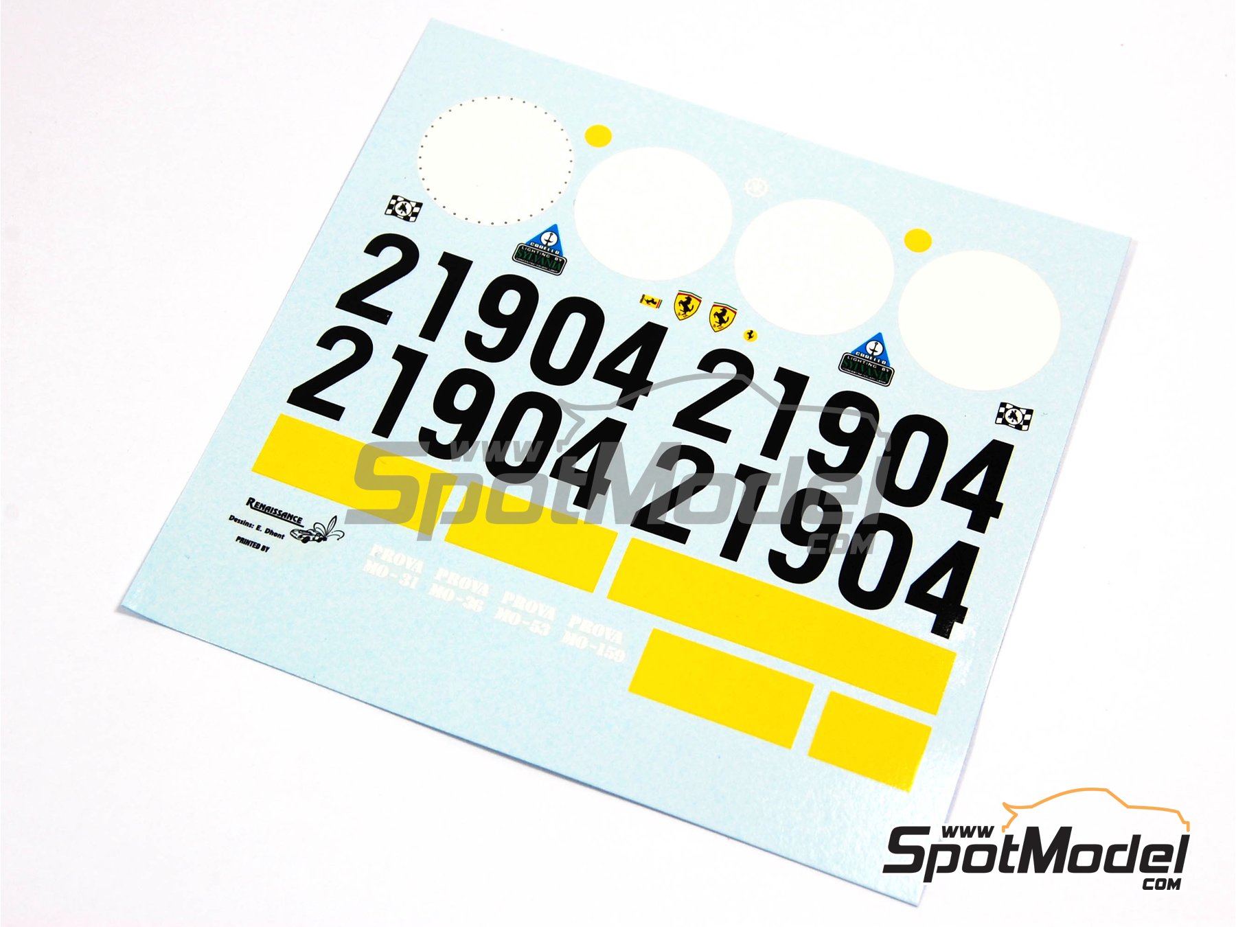 Image 2: Ferrari 330 P4 SPA Ferrari SEFAC Team - 24 Hours Le Mans 1967 | Marking / livery in 1/24 scale manufactured by Renaissance Models (ref.&nbsp;TK24-209, also TK24/209)