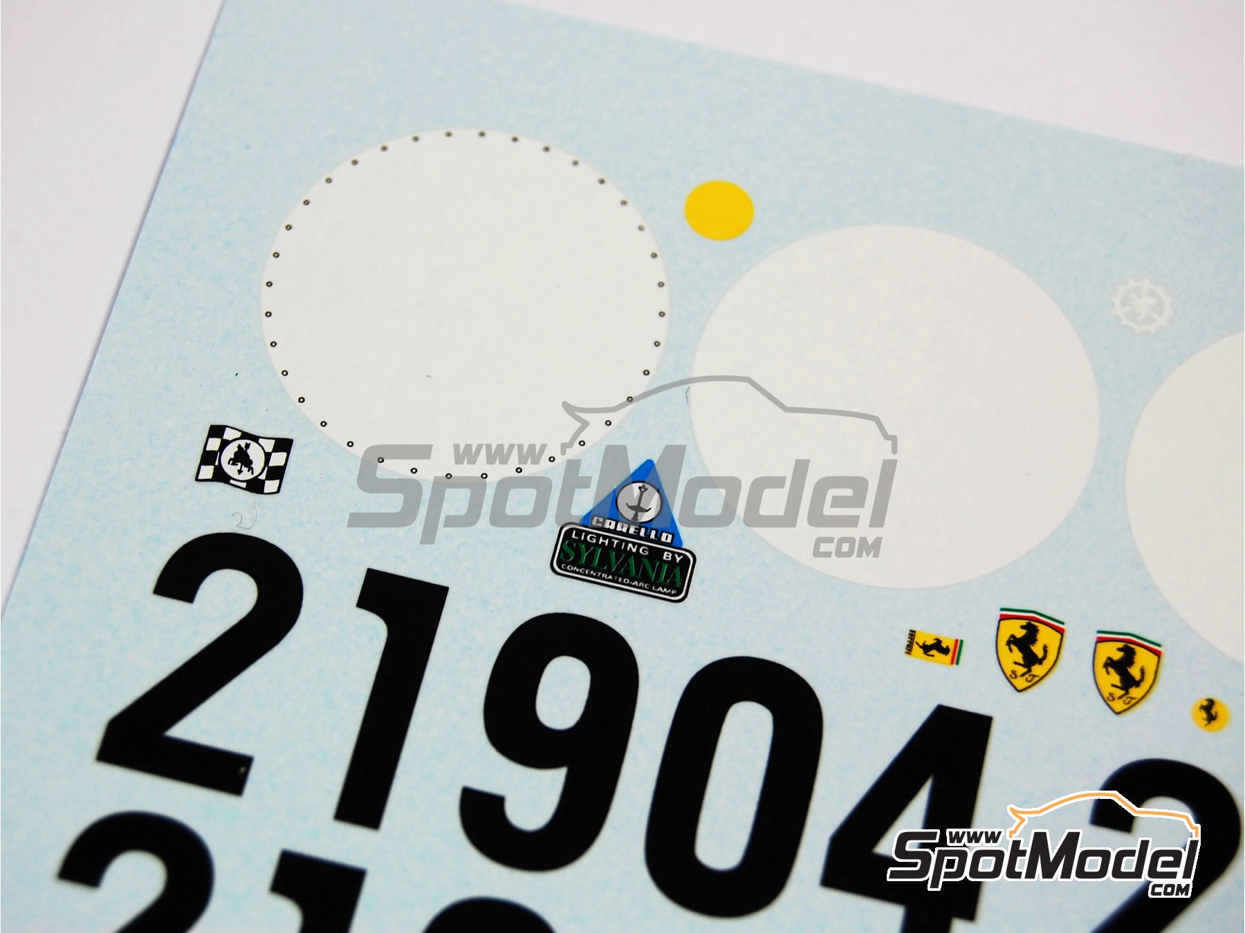 Image 4: Ferrari 330 P4 SPA Ferrari SEFAC Team - 24 Hours Le Mans 1967 | Marking / livery in 1/24 scale manufactured by Renaissance Models (ref.&nbsp;TK24-209, also TK24/209)