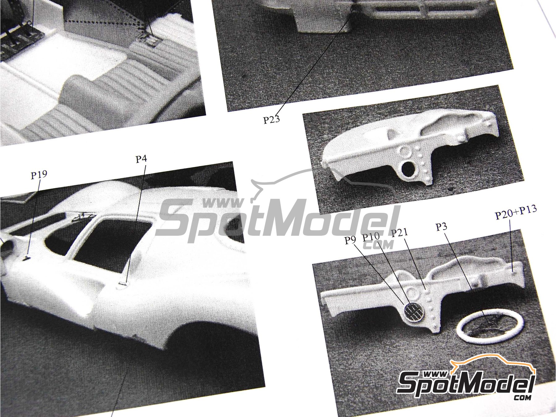 Image 5: Ferrari 330 P4 - 24 Horas de Le Mans 1967 | Set de mejora y detallado en escala 1/24 fabricado por Renaissance Models (ref. TK24-210, tambien TK24/210)