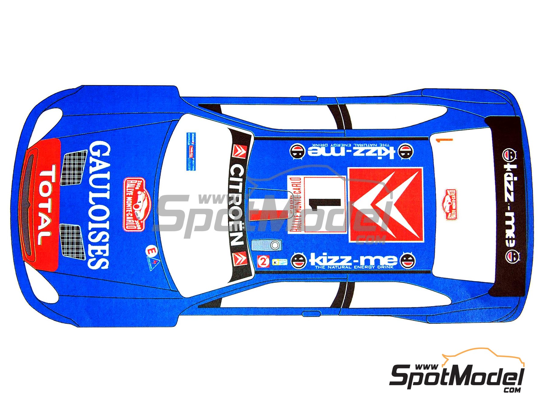 Image 3: Citroen Xsara WRC Kronos sponsored by Gauloises - Monte Carlo Rally - Rallye Automobile de Monte-Carlo 2006 | Marking / livery in 1/24 scale manufactured by Renaissance Models (ref.&nbsp;TK24-240, also TK24/240)