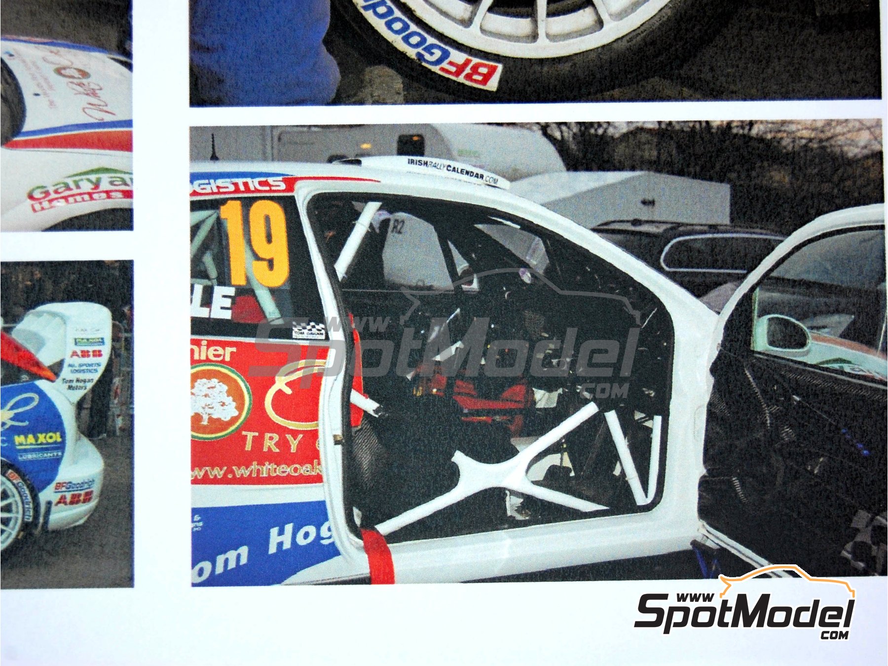 Image 9: Ford Focus RS03 WRC sponsored by Tom Hogan Motors - Monte Carlo Rally - Rallye Automobile de Monte-Carlo 2007 | Marking / livery in 1/24 scale manufactured by Renaissance Models (ref.&nbsp;TK24-254, also TK24/254)