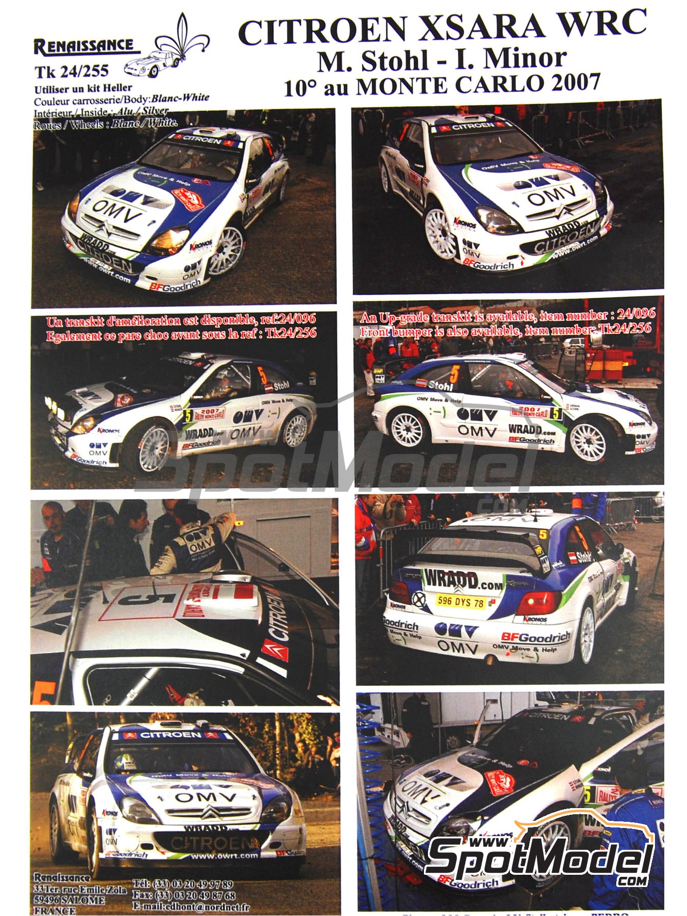 1:43 Scale  CITROEN XSARA WRC  Colin McRae   2003 Monte Carlo 