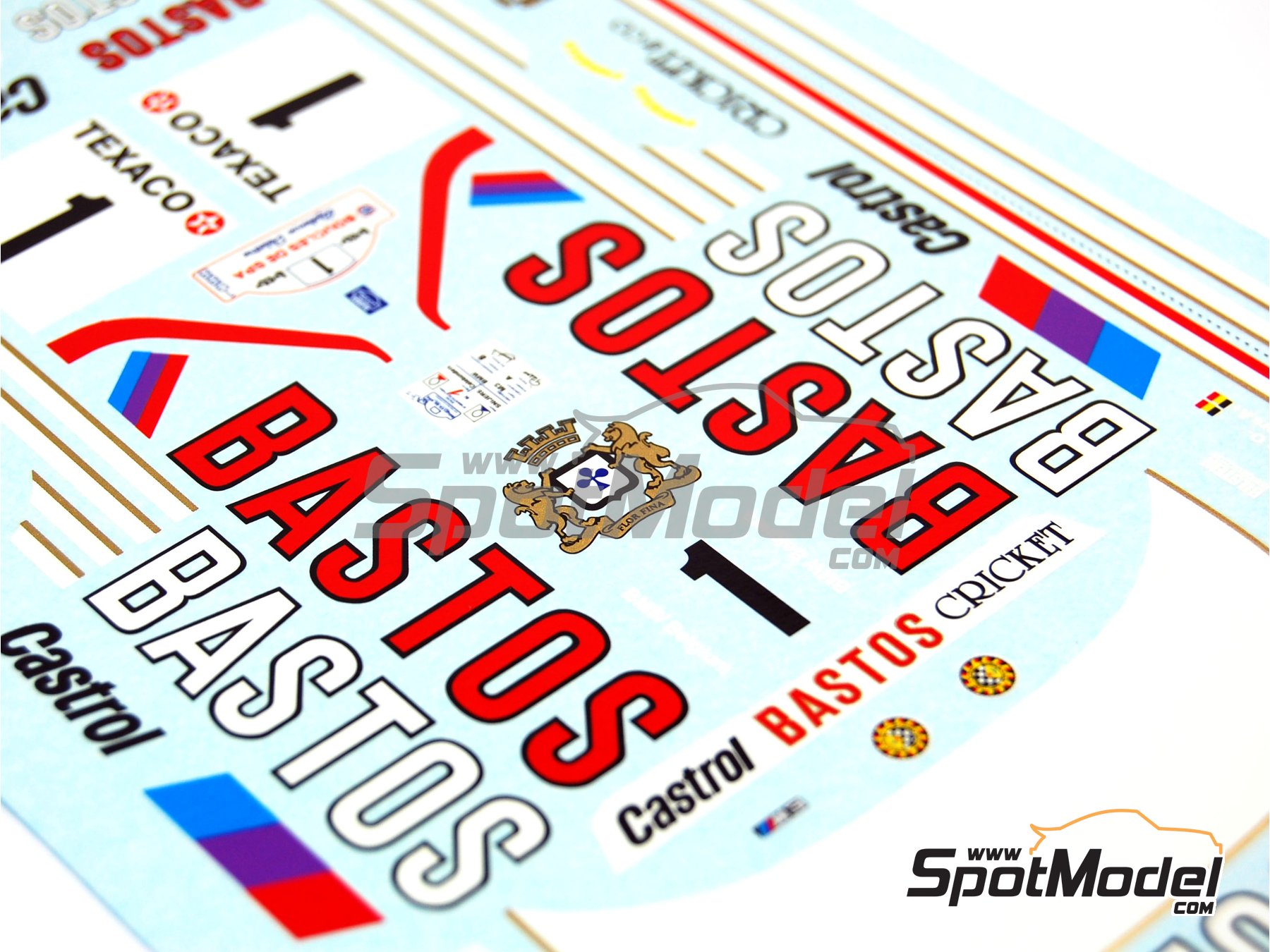 Image 11: BMW M3 E30 Prodrive Team sponsored by Bastos Castrol - Boucles de SPA 1988 | Marking / livery in 1/24 scale manufactured by Renaissance Models (ref.&nbsp;TK24-260, also TK24/260)