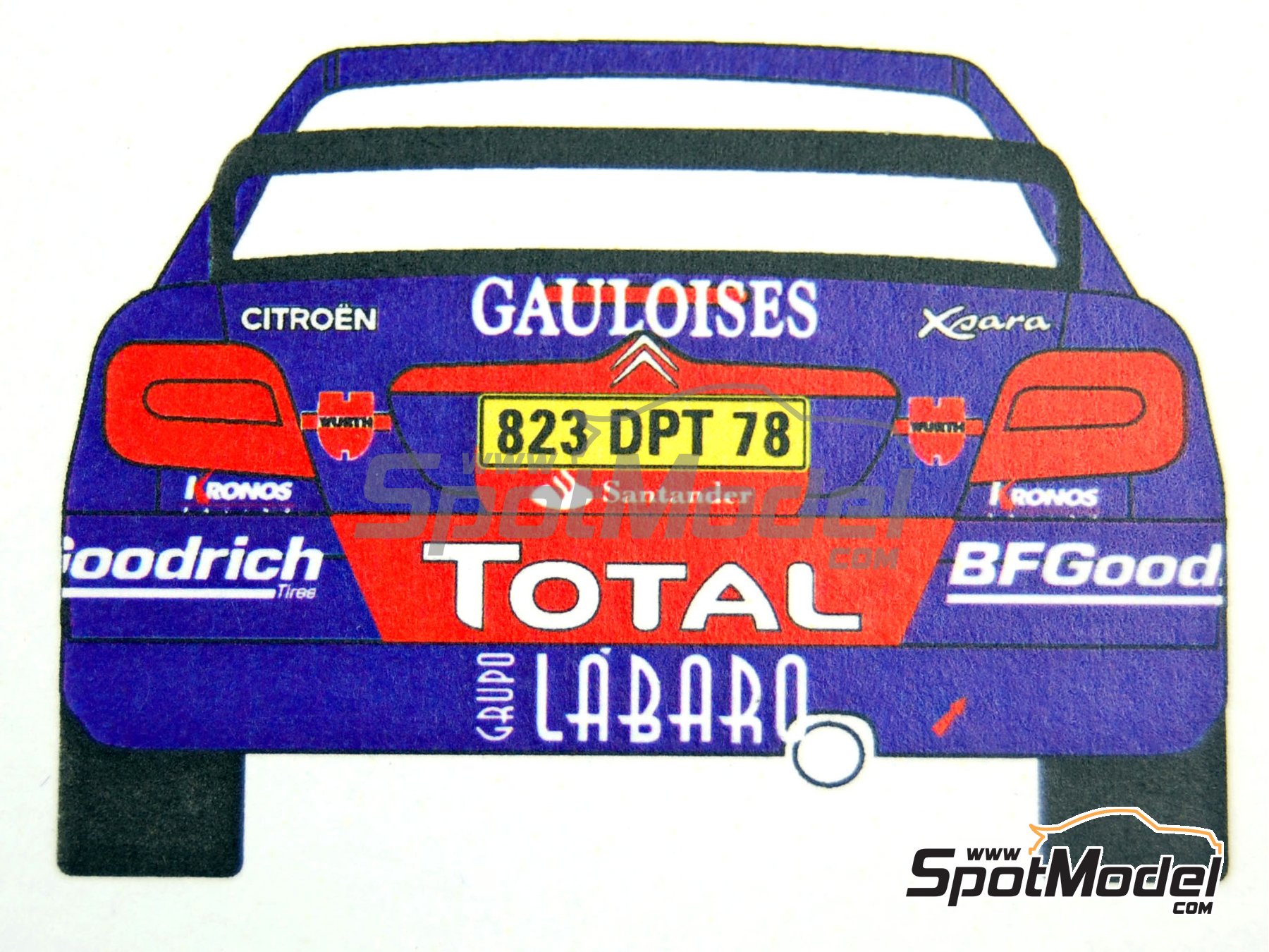 Image 10: Citroen Xsara WRC sponsored by Gauloises - Japan Rally 2006 | Marking / livery in 1/24 scale manufactured by Renaissance Models (ref.&nbsp;TK24-276, also TK24/276)